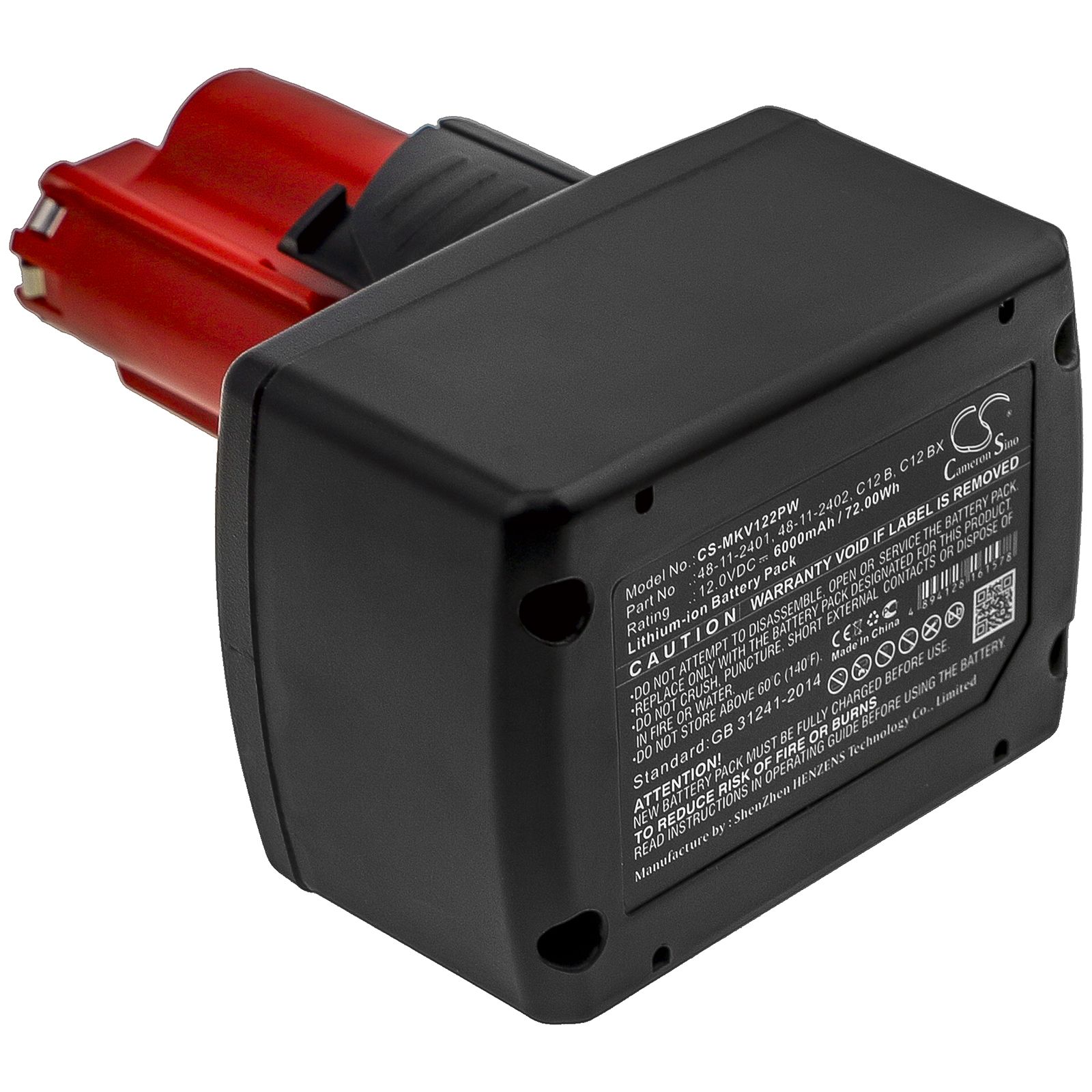 Li-ion Battery fits Milwaukee, 48112401, 48-11-2401, 48-11-2402, 48112411, 48-11-2411 Power Tools Cameron Sino Technology Limited