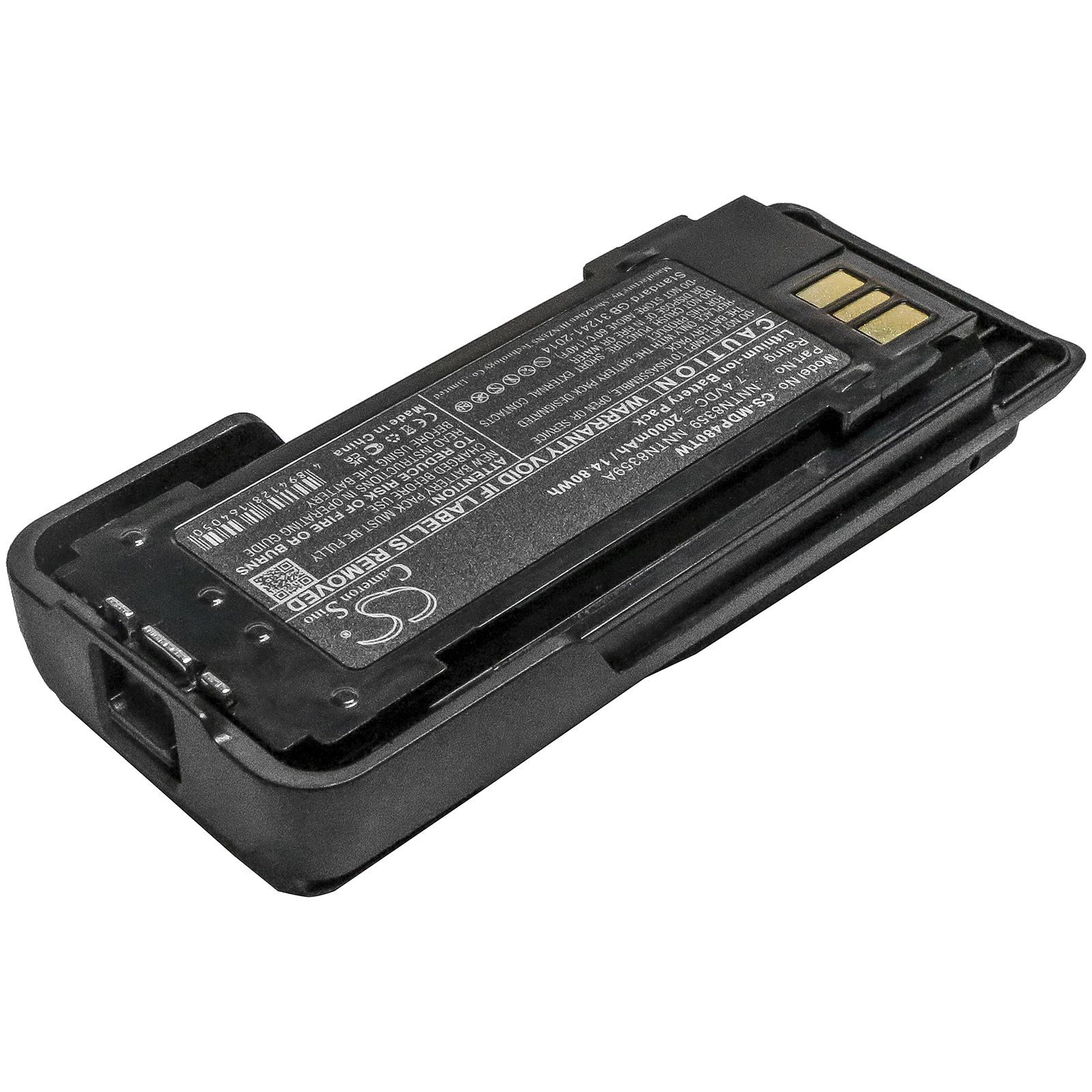 Li-ion Battery fits Motorola, Dp4000ex, Dp4401ex Atex 7.6V, 1800mAh Two-Way Radio Cameron Sino Technology Limited