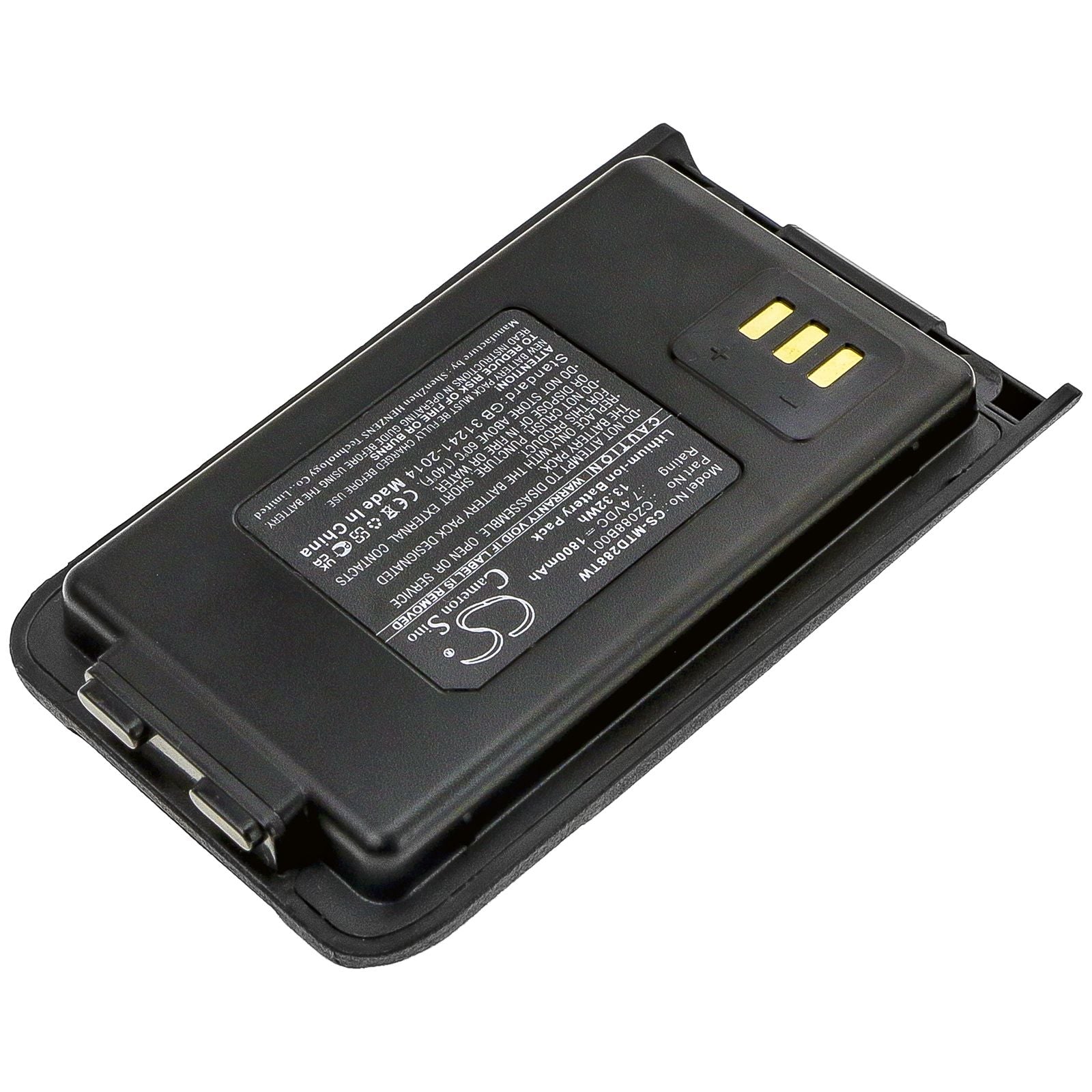 Li-ion Battery fits Motorola, Vz-20, Vz-28 7.4V, 1800mAh Two-Way Radio Cameron Sino Technology Limited