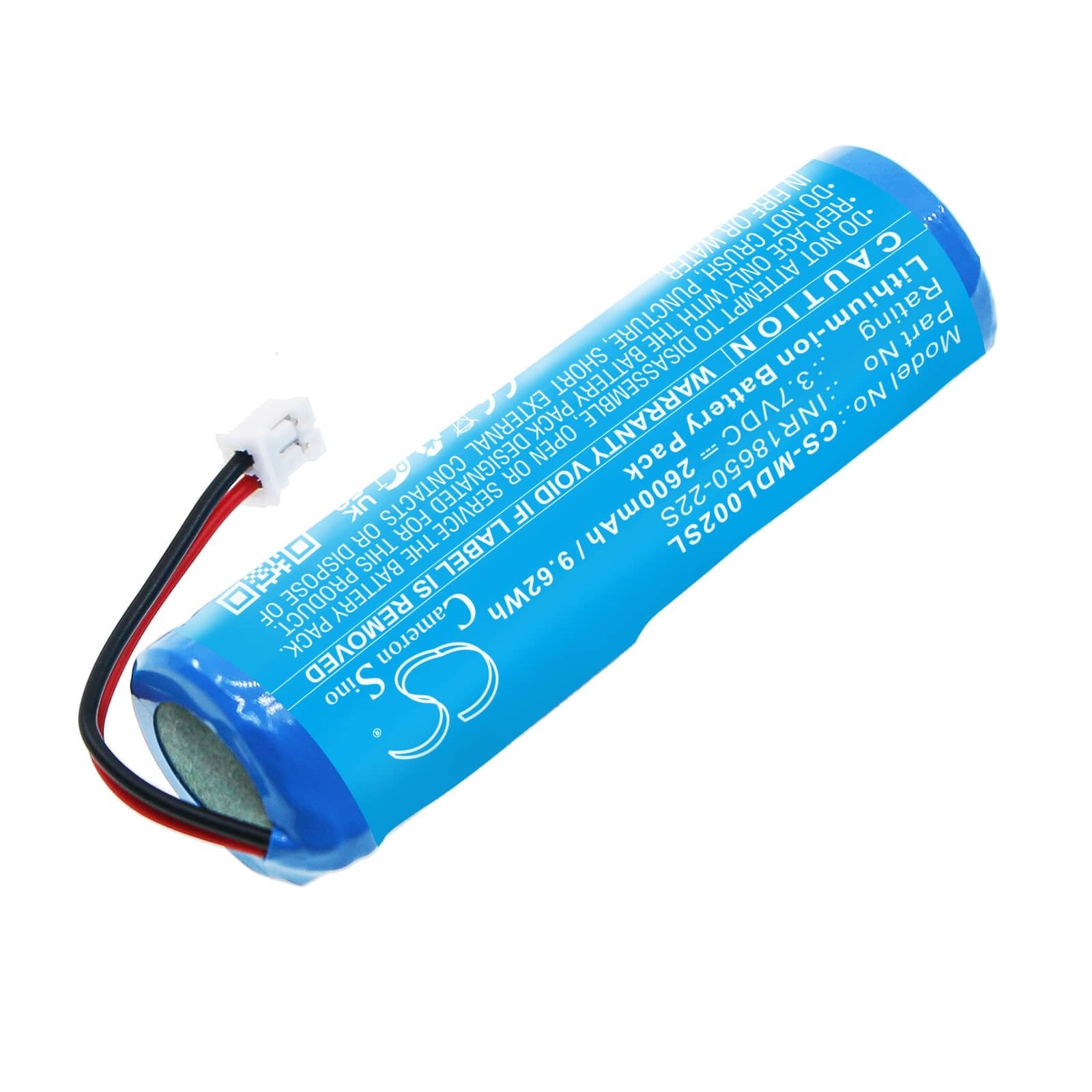Li-ion Battery fits Muid, H-dl-02 3.7V, 2600mAh / 9.62Wh Personal Care Cameron Sino Technology Limited