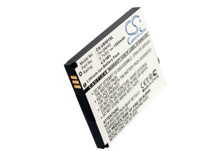 Li-ion Battery fits Mwg, Ubiquio 501 3.7V, 1300mAh Communications Cameron Sino Technology Limited