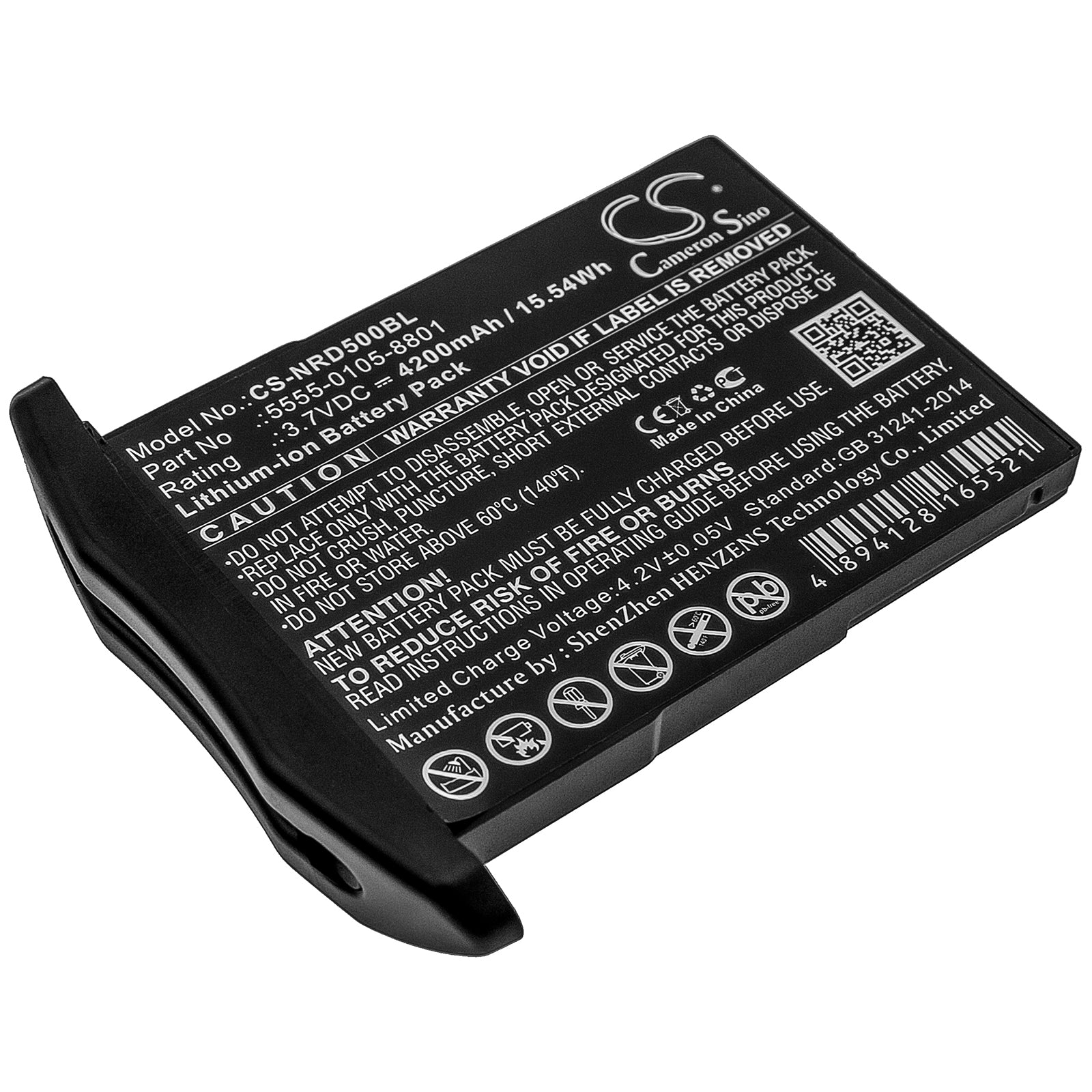 Li-ion Battery fits Ncr Orderman, Ncr Orderman 5 3.7V, 4200mAh Barcode Scanner Cameron Sino Technology Limited