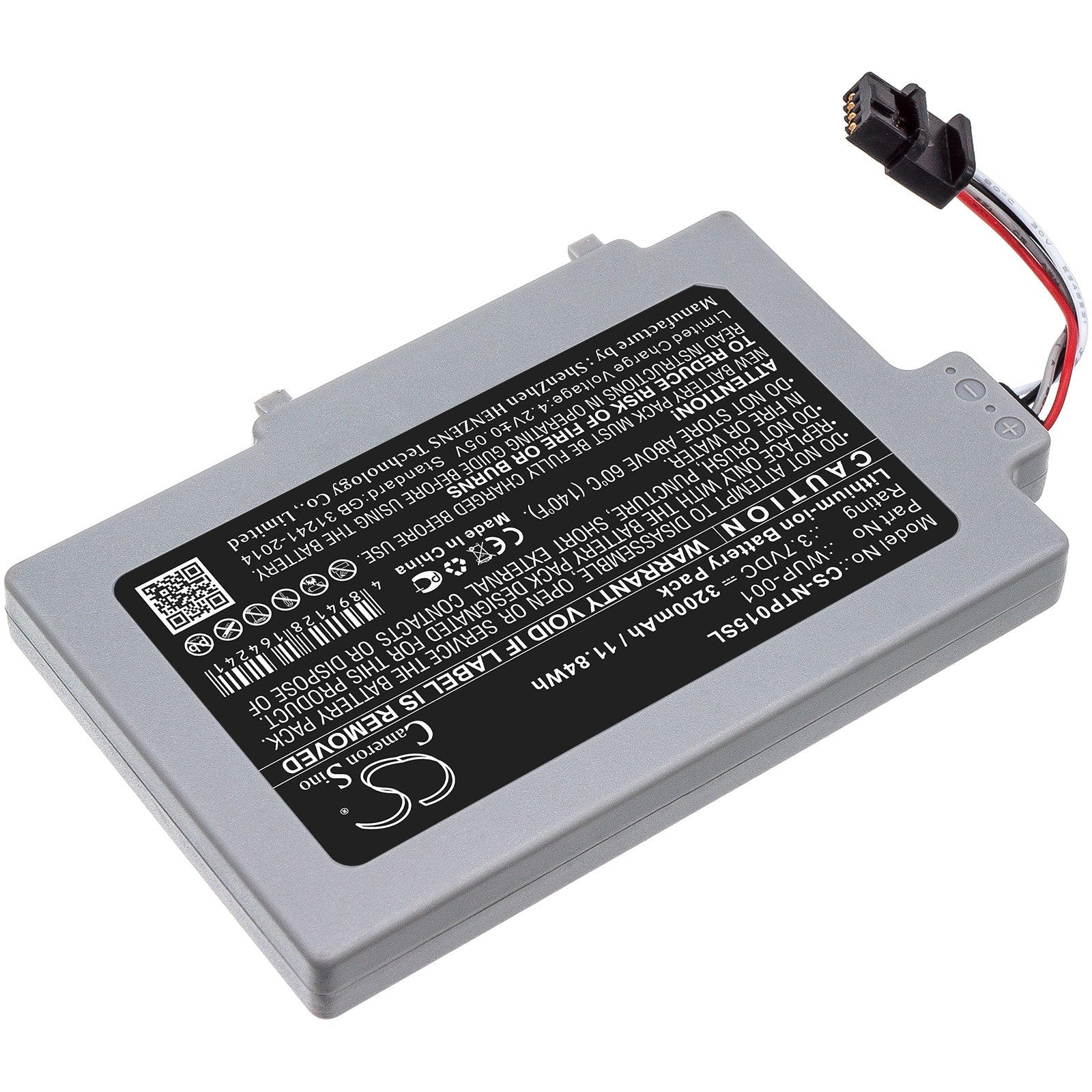 Li-ion Battery fits Nintendo, Wii U Gamepad Wup-001 3.7V, 3600mAh Game Console Cameron Sino Technology Limited