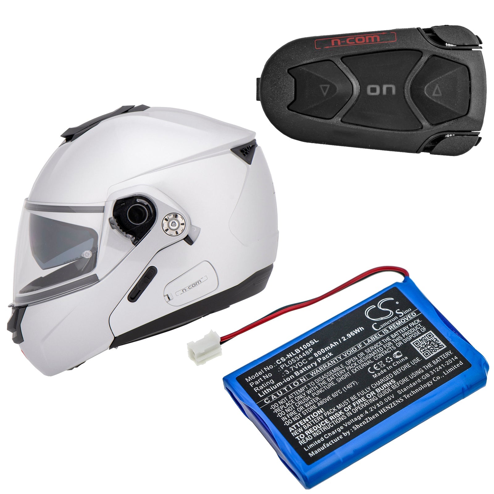 Li-ion Battery fits Nolan, B5, B901l, B901r 3.7V, 800mAh Wireless Headset Cameron Sino Technology Limited