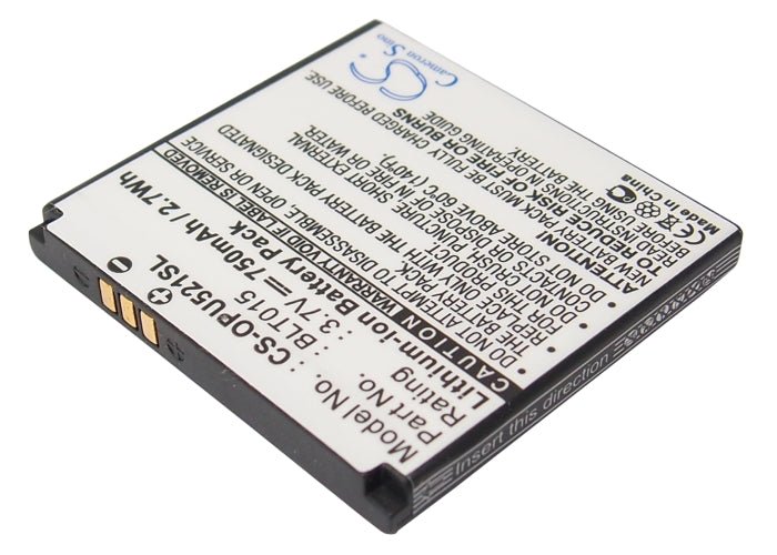 Li-ion Battery fits Oppo, U521 3.7V, 750mAh Communications Cameron Sino Technology Limited (Suspended)