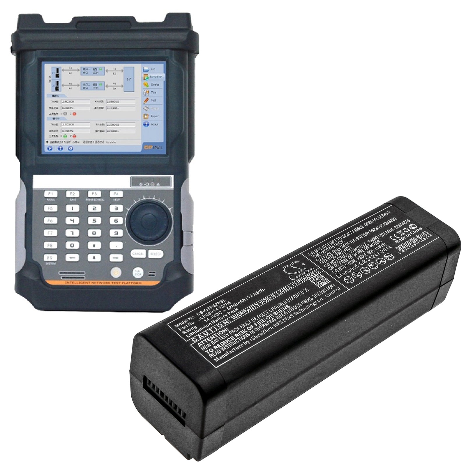 Li-ion Battery fits Opwill, Otp6200, Otp-6200 14.4V, 5200mAh Equipment & Survey & Test Cameron Sino Technology Limited