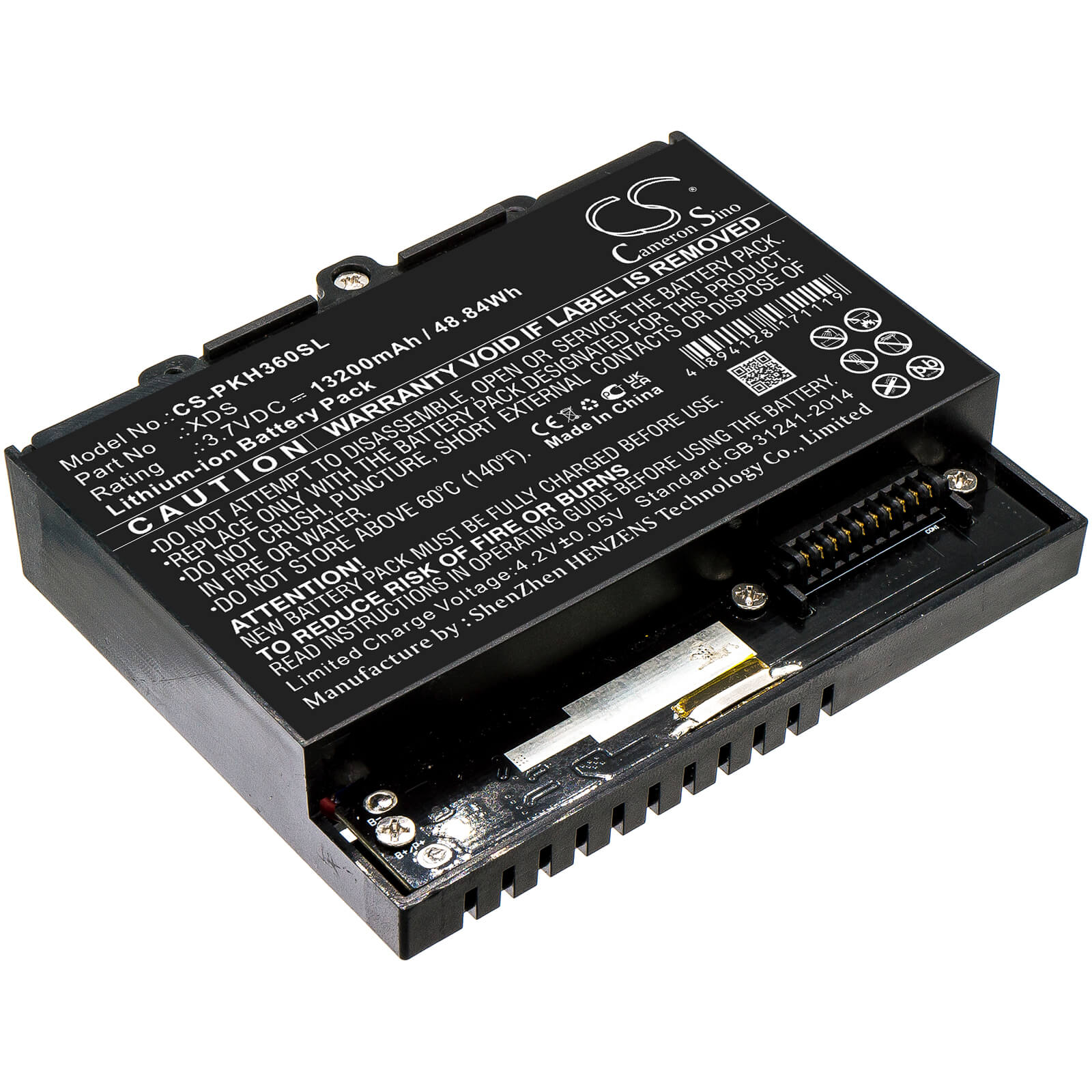 Li-ion Battery fits Peaktech, 1360, Oscilloscope 1360 3.7V, 13200mAh / 48.84Wh Equipment & Survey & Test Cameron Sino Technology Limited