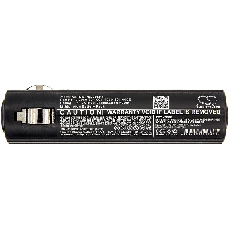 Li-ion Battery fits Peli, 7060, 7069 3.7V, 2600mAh Flashlight Cameron Sino Technology Limited