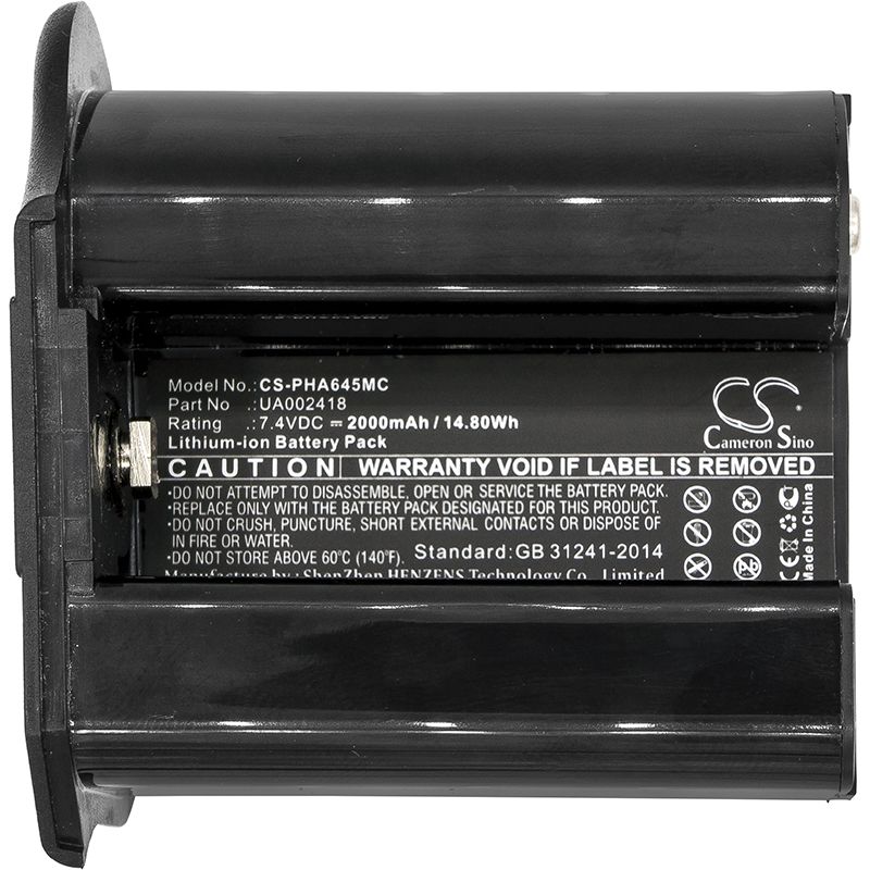 Li-ion Battery Fits Phaseone, 645df, 645df+ 7.4v, 2000mah Home Electronics Cameron Sino Technology Limited (Suspended)