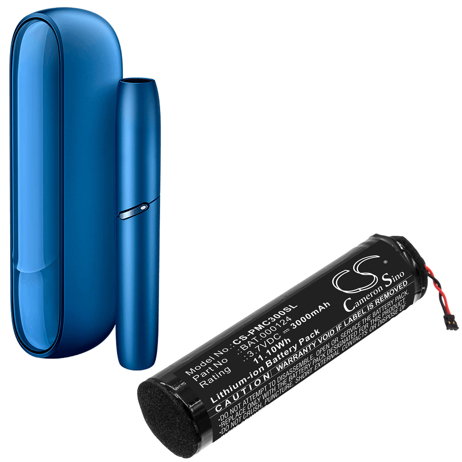 Li-ion Battery fits Philip Morris, Iqos 3,0 Charge Box 3.7V, 3000mAh / 11.10Wh E-cigarette Cameron Sino Technology Limited