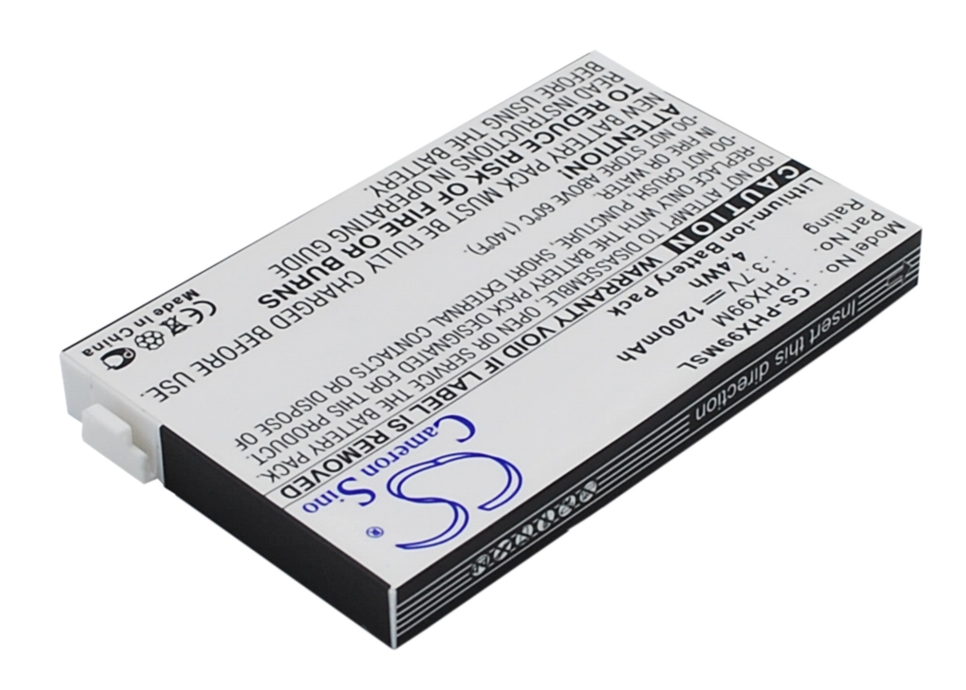 Li-ion Battery fits Philips, 9@9m, Xenium 9a9m 3.7V, 1200mAh Communications Cameron Sino Technology Limited (Suspended)