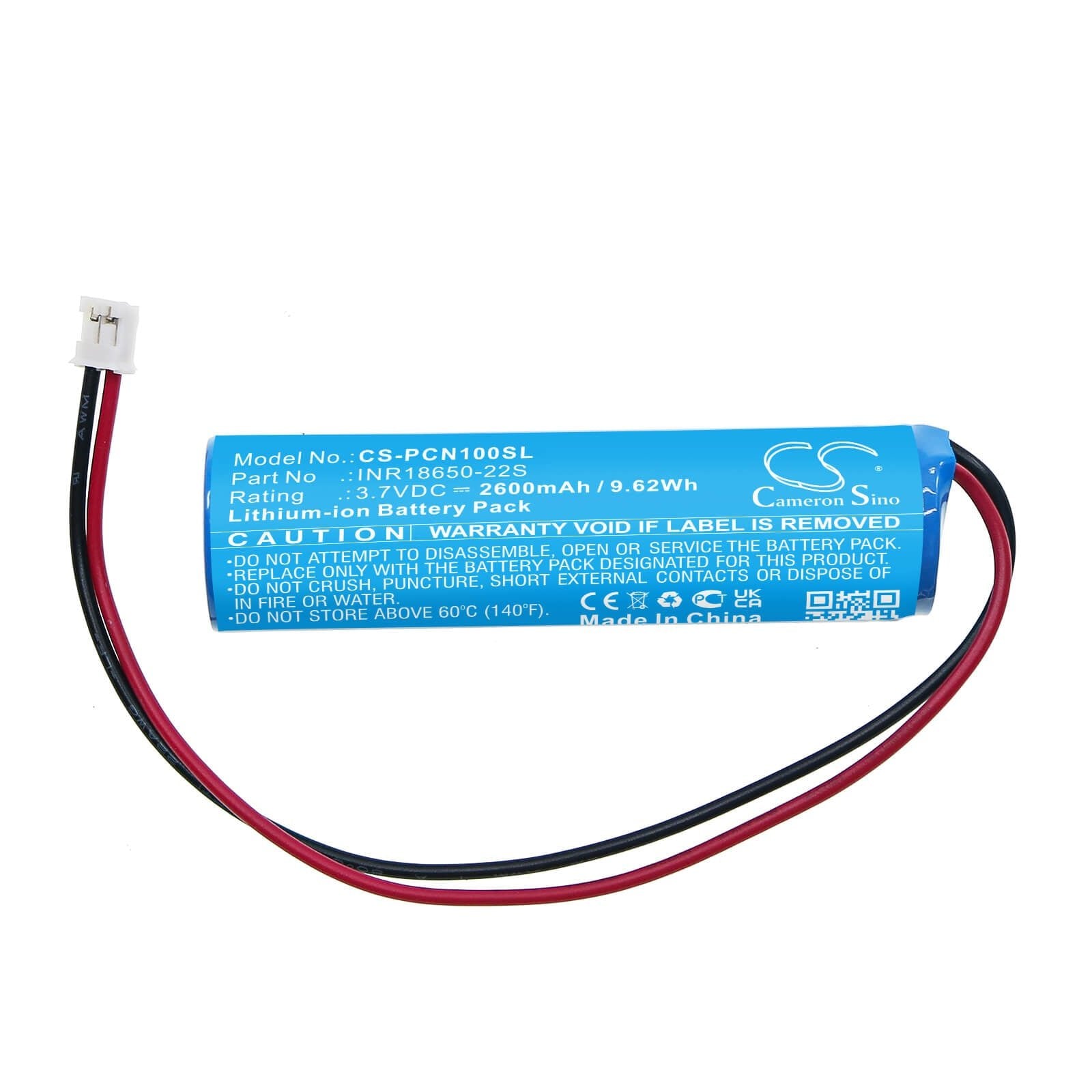 Li-ion Battery fits Phiten, Cn100001 3.7V, 2600mAh / 9.62Wh Personal Care Cameron Sino Technology Limited