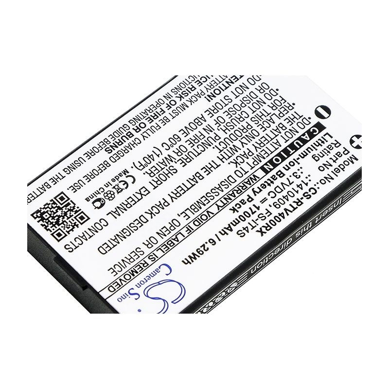 Li-ion Battery Fits Reely, Gt4 Evo 3.7v, 1700mah Remote Controller Cameron Sino Technology Limited