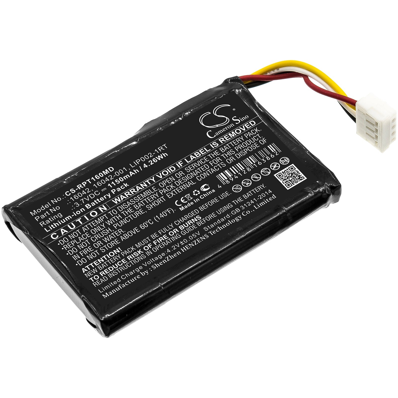 Li-ion Battery fits Reichert, Ipac 3.7V, 1150mAh Medical Cameron Sino Technology Limited