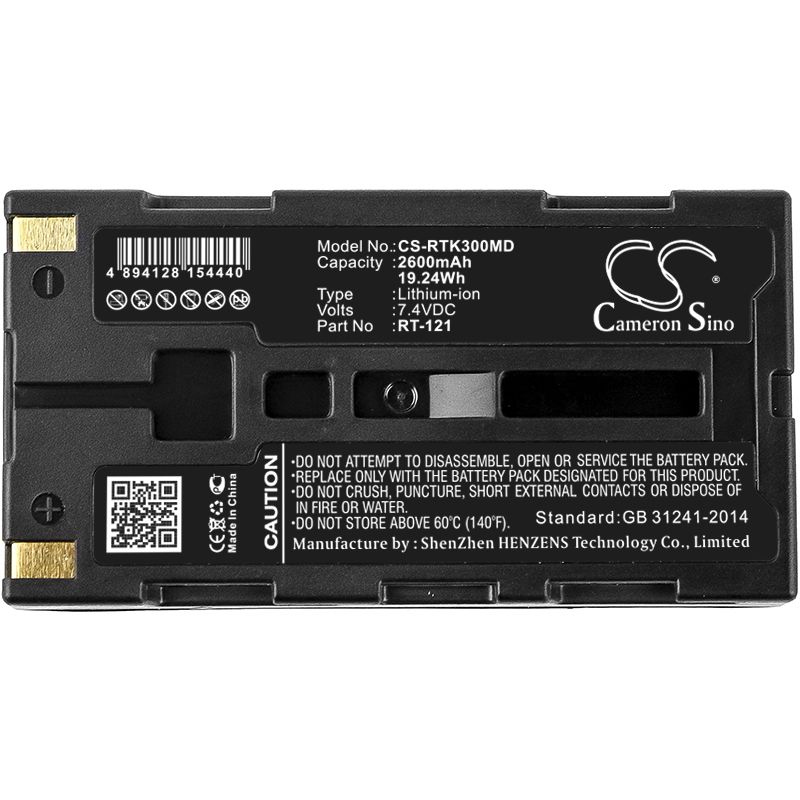 Li-ion Battery fits Righton, K-plus 3, Retinomax 3 7.4V, 2600mAh Medical Cameron Sino Technology Limited