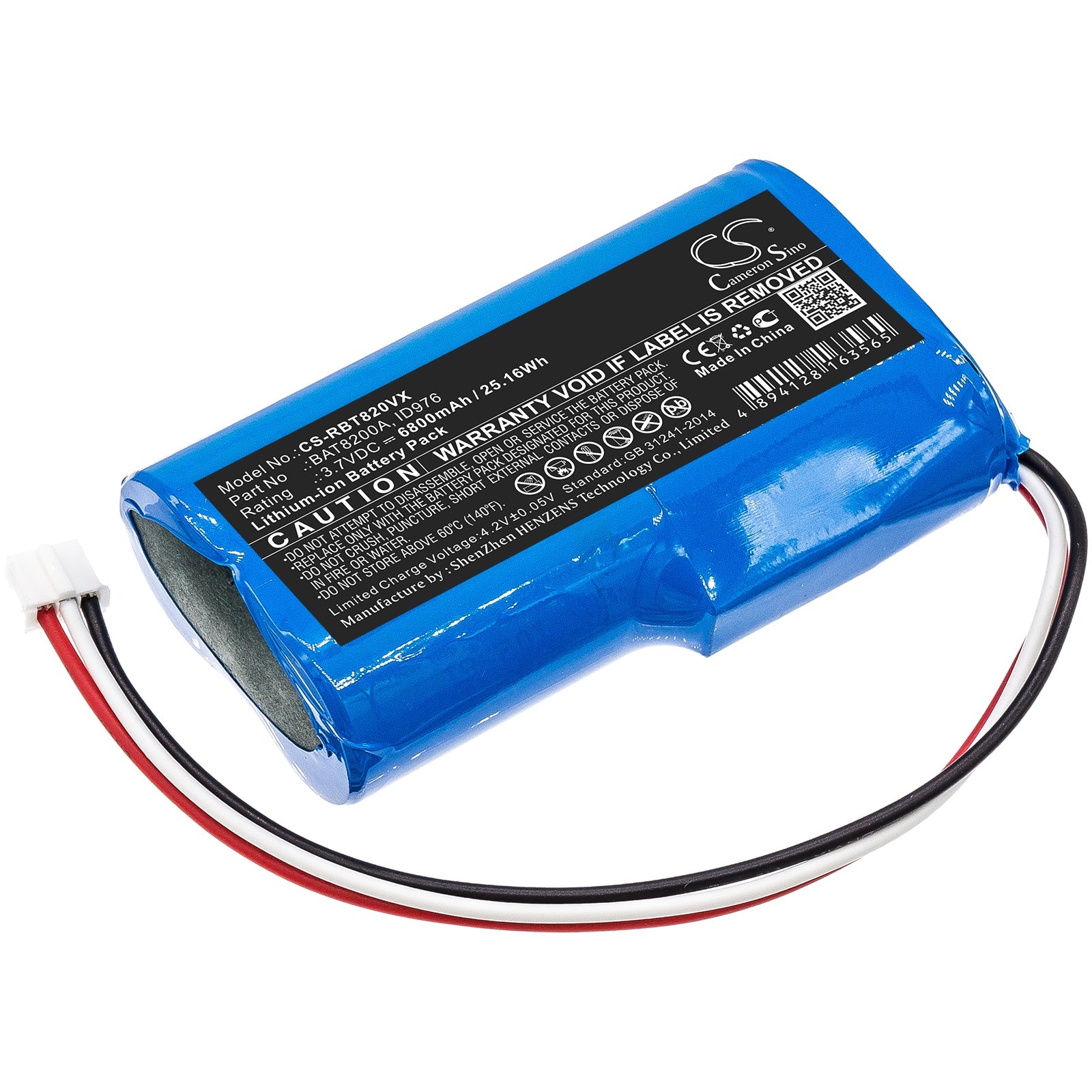 Li-ion Battery fits Robomow, Robozone Switch 2019 3.7V, 6800mAh Lawn Mowers Cameron Sino Technology Limited