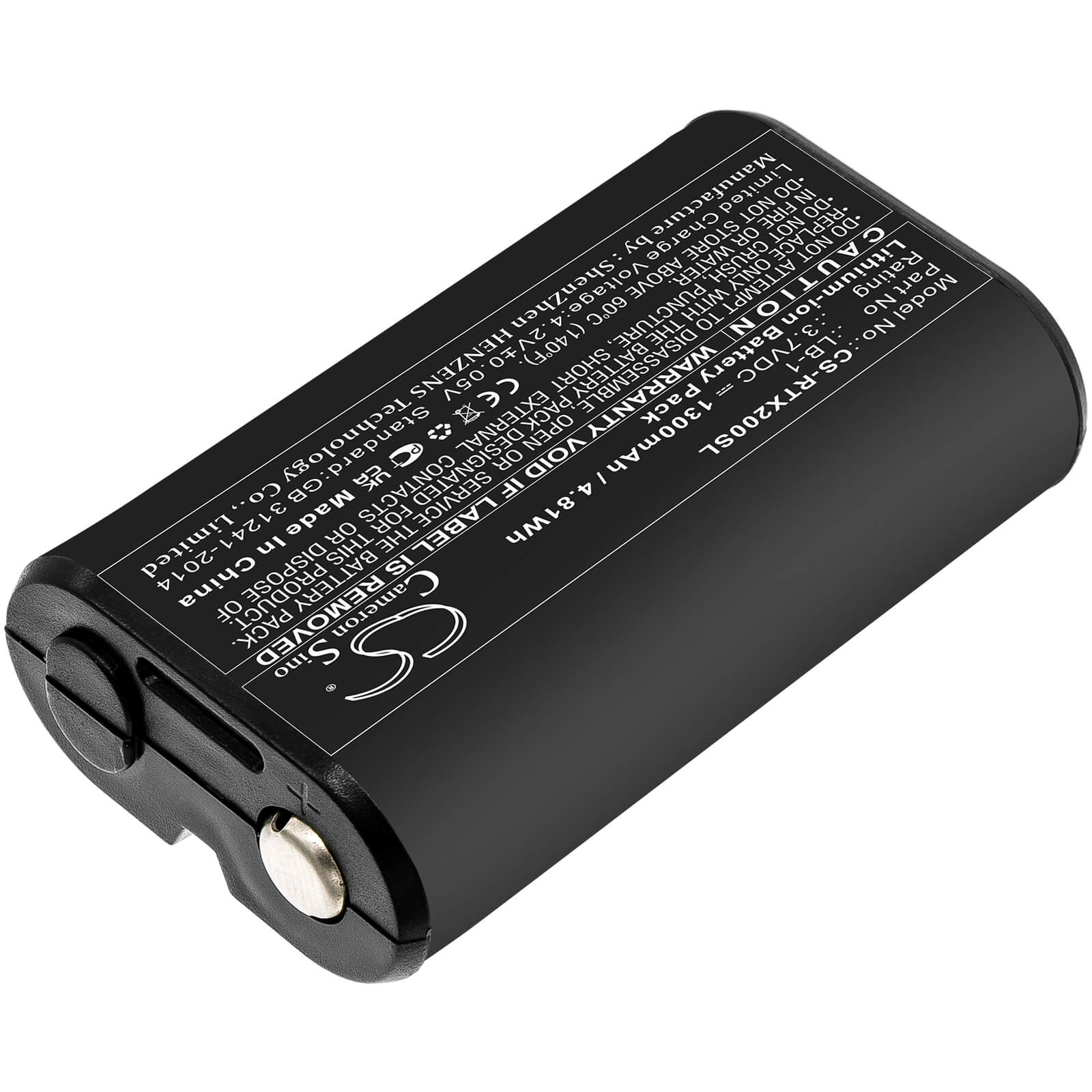 Li-ion Battery fits Rode, Performer Tx-m2, Videomic Pro+ 3.7V, 1300mAh / 4.81Wh Microphone Cameron Sino Technology Limited