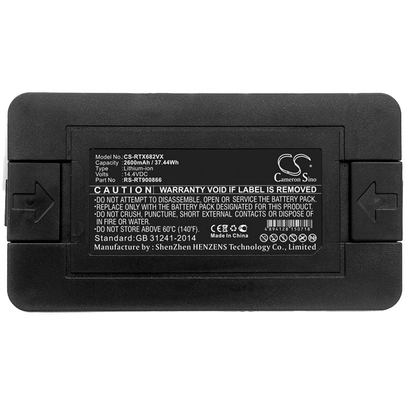 Li-ion Battery fits Rowenta, Explorer 20, Explorer 20 Rr682 14.4V, 2600mAh Vacuum Cameron Sino Technology Limited