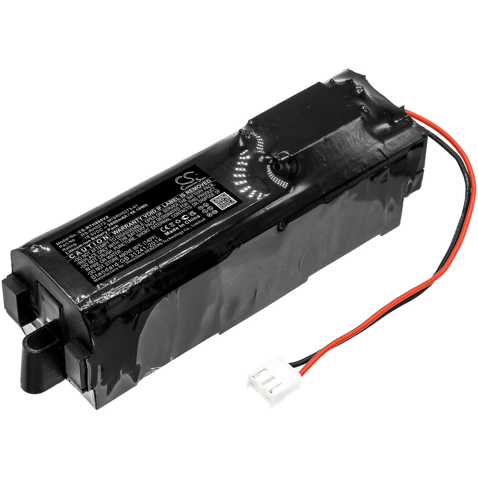 Li-ion Battery fits Rowenta, Rh8812, Rh8812wh / 2d2 18.5V, 2600mAh / 48.10Wh Vacuum Cameron Sino Technology Limited