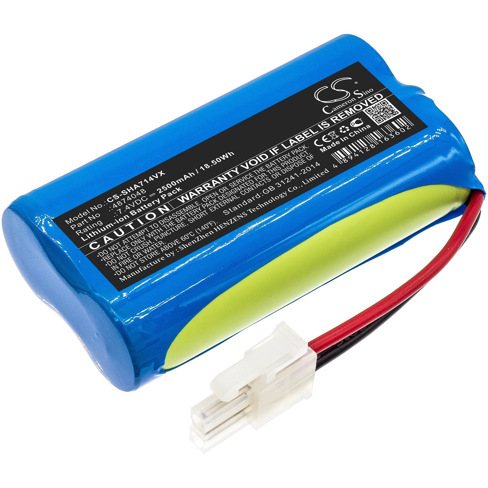 Li-ion Battery fits Severin Chill, Ah7914, Hv7144 7.4V, 2500mAh Vacuum Cameron Sino Technology Limited