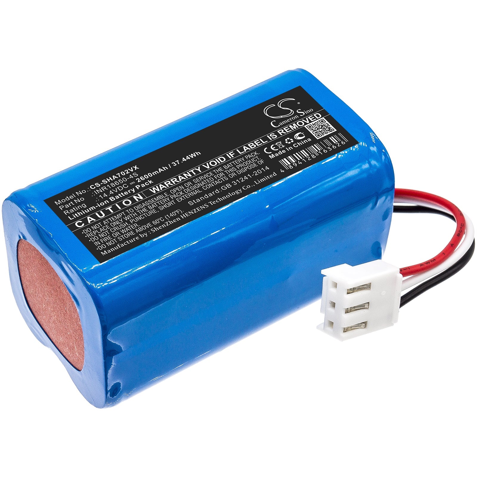 Li-ion Battery fits Severin Chill, Rb7028, Rb-7028 14.4V, 2600mAh Vacuum Cameron Sino Technology Limited
