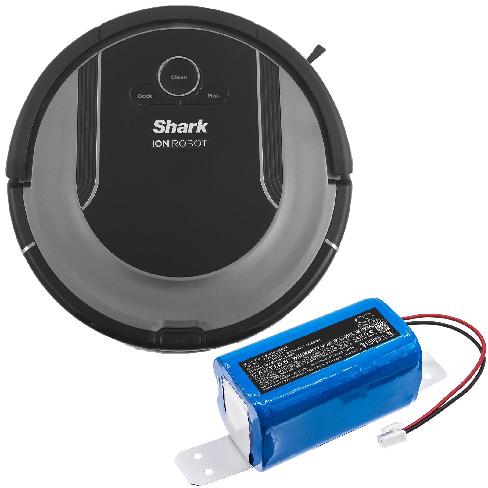 Li-ion Battery fits Shark, Rv700_n, Rv720_n 14.4V, 2600mAh Vacuum Cameron Sino Technology Limited