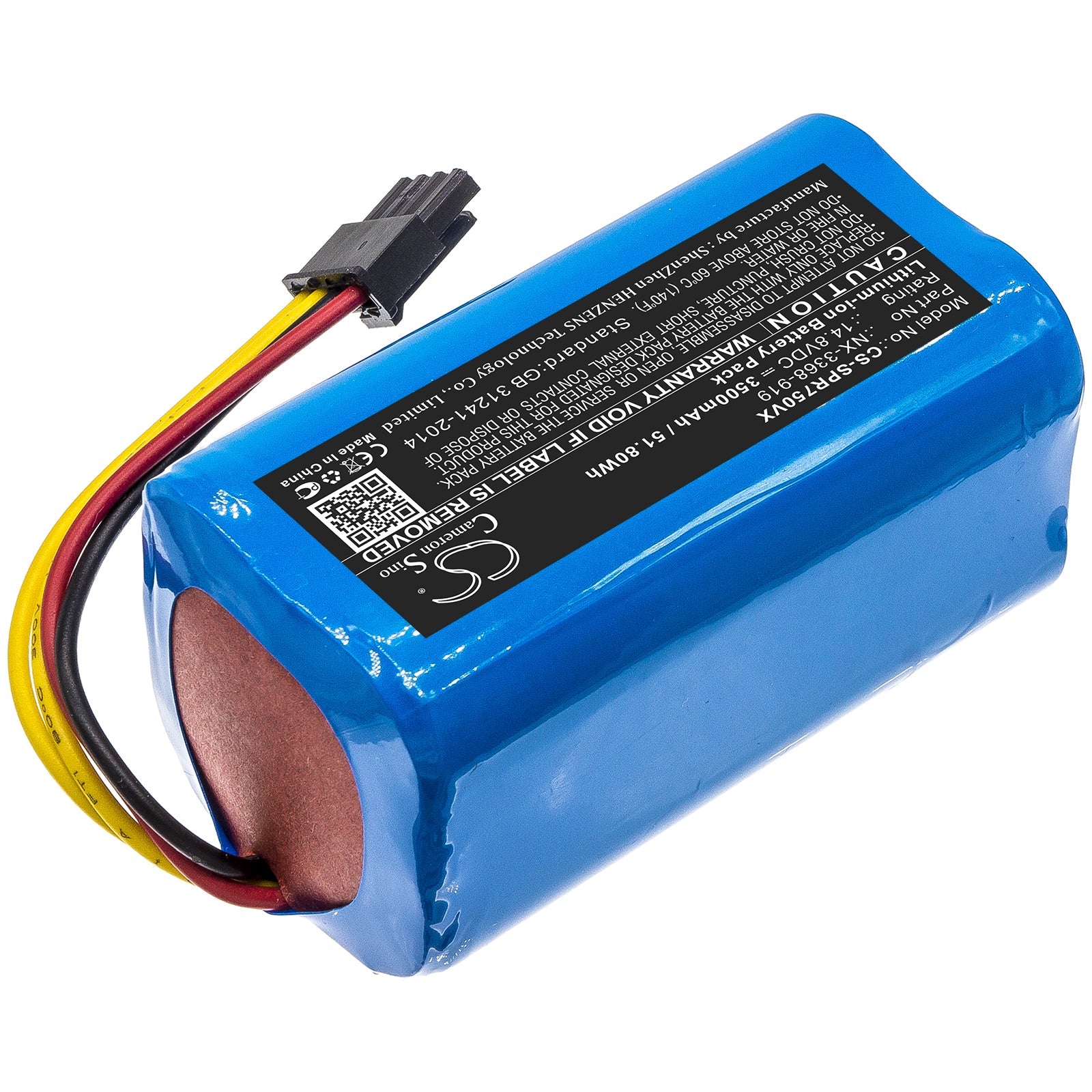 Li-ion Battery fits Sichler, Nx-3368-919 14.8V, 3500mAh Vacuum Cameron Sino Technology Limited