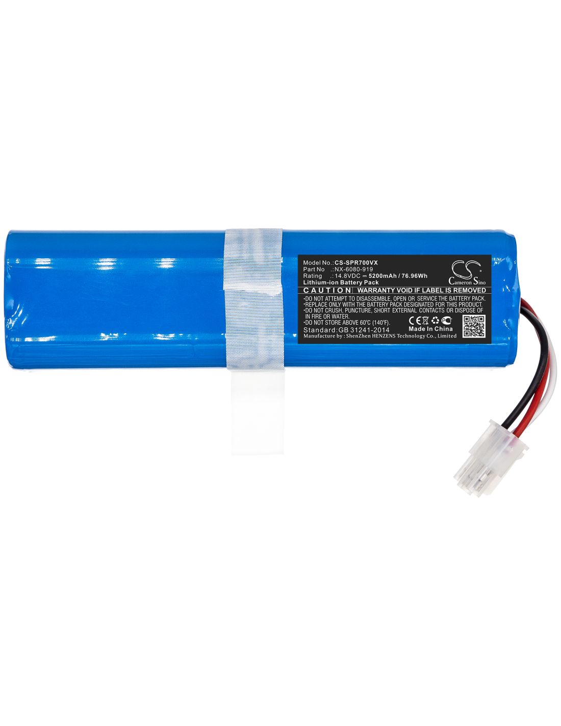 Li-ion Battery fits Sichler, Nx-6080-919 14.8V, 5200mAh Vacuum Cameron Sino Technology Limited