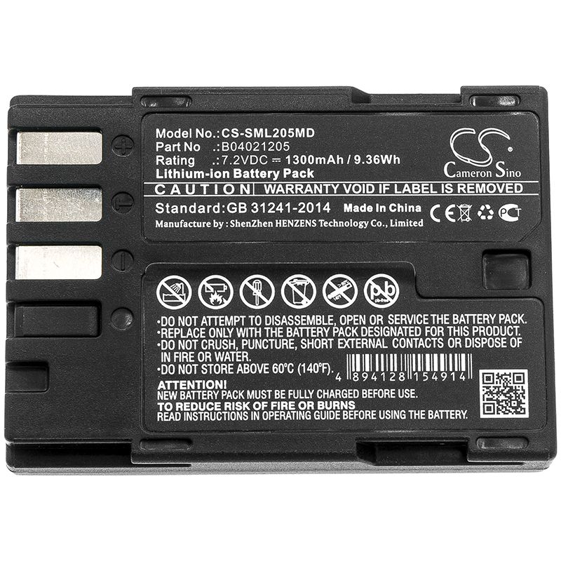 Li-ion Battery fits Siemens, Infinium Cleo 7.2V, 1300mAh Medical Cameron Sino Technology Limited