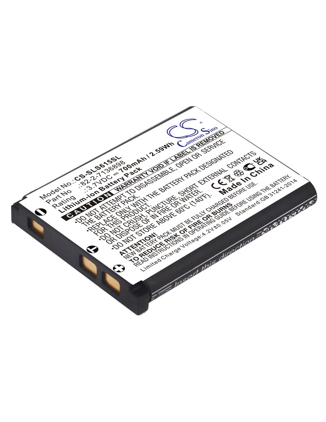 Li-ion Battery fits Steelseries, 61527, Arctis Nova Pro 3.7V, 700mAh / 2.59Wh Wireless Headset Cameron Sino Technology Limited