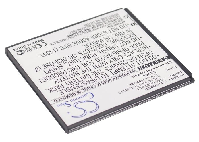 Li-ion Battery fits Tcl, D706, D768, S900 3.7V, 1500mAh Communications Cameron Sino Technology Limited