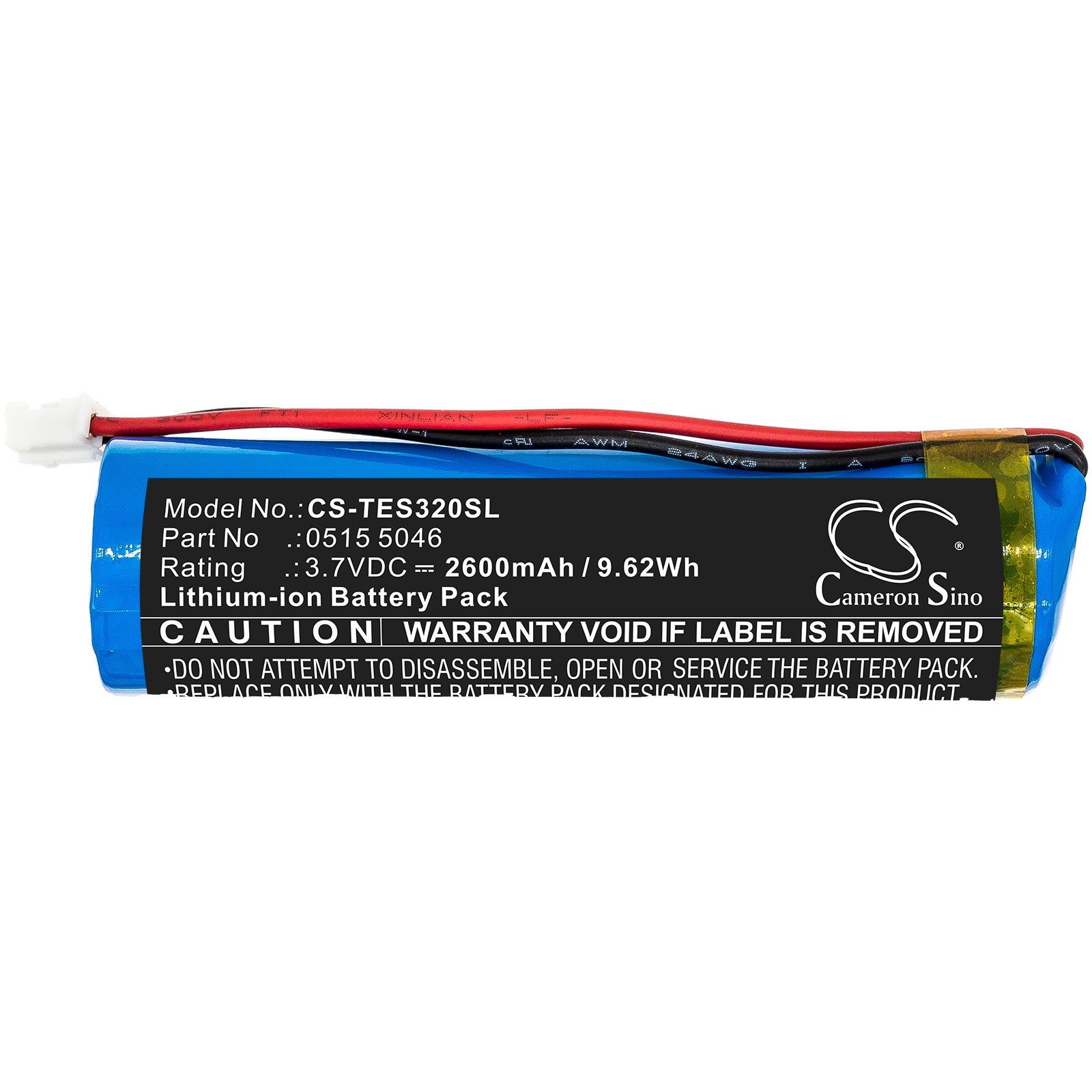 Li-ion Battery fits Testo, 320 Combustion Analyzer 3.7V, 2600mAh Equipment & Survey & Test Cameron Sino Technology Limited