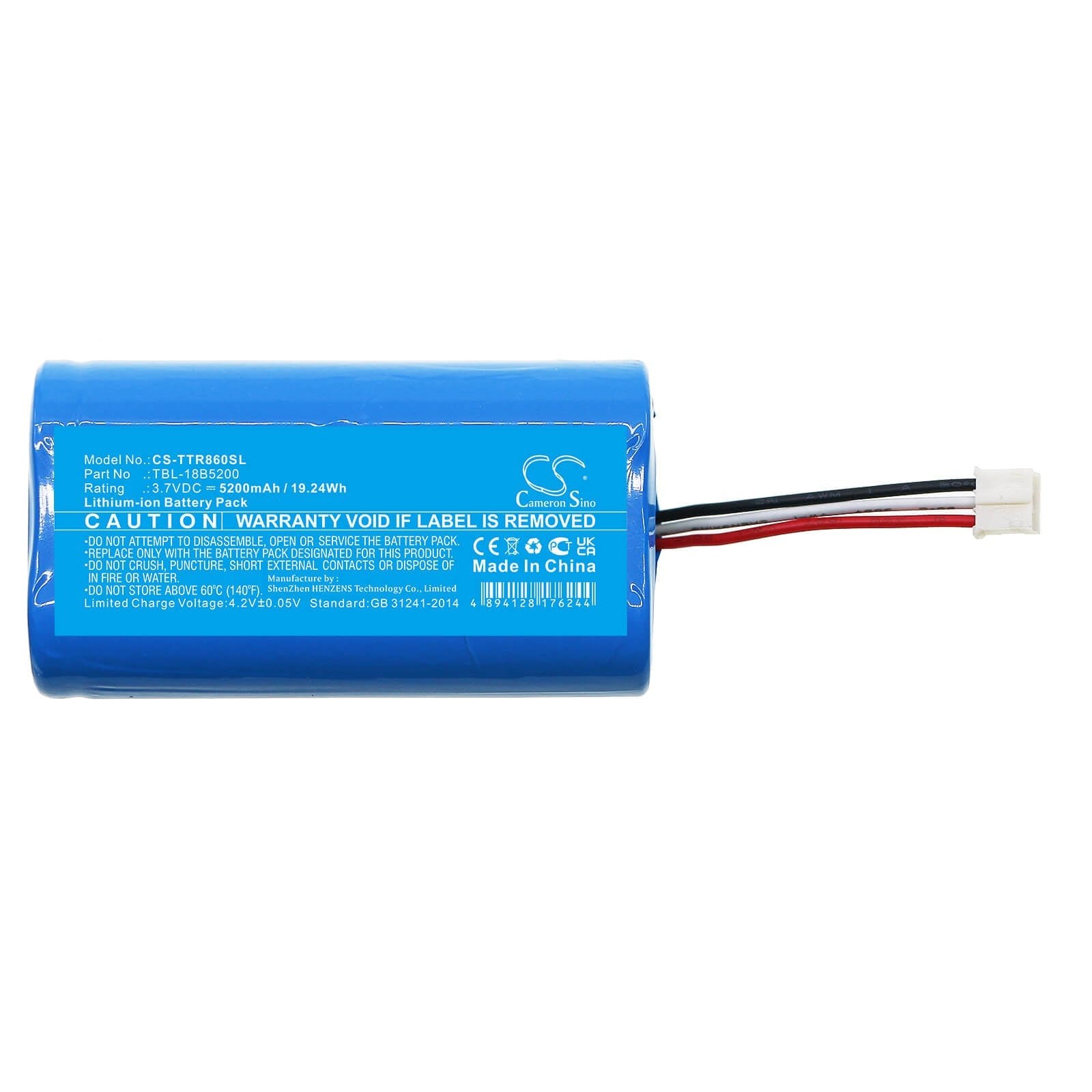 Li-ion Battery fits Tp-link, Tl-tr860 3.7V, 5200mAh / 19.24Wh Hotspot Cameron Sino Technology Limited