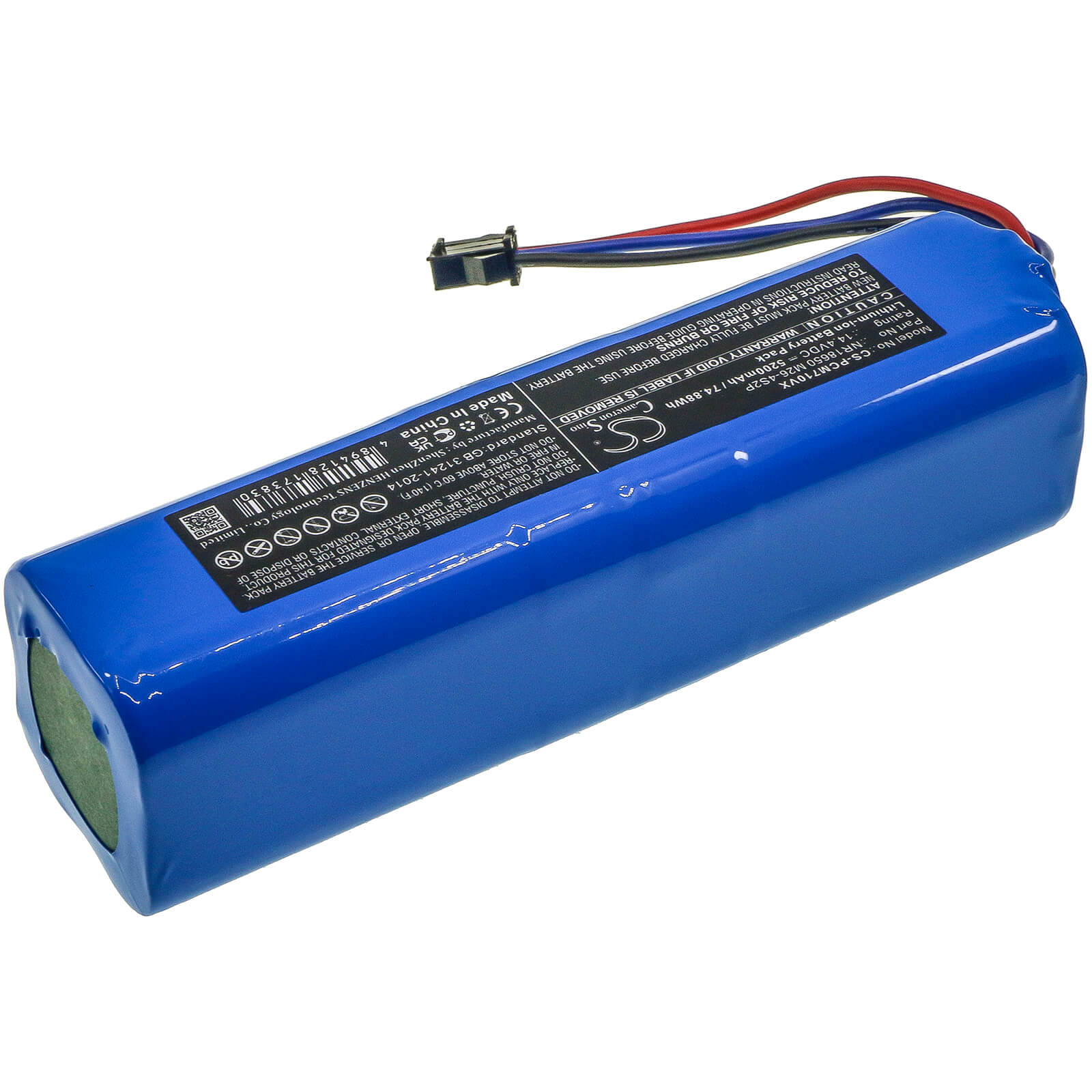 Li-ion Battery fits Uoni, V980 Max, V980 Plus 14.4V, 5200mAh / 74.88Wh Vacuum Cameron Sino Technology Limited