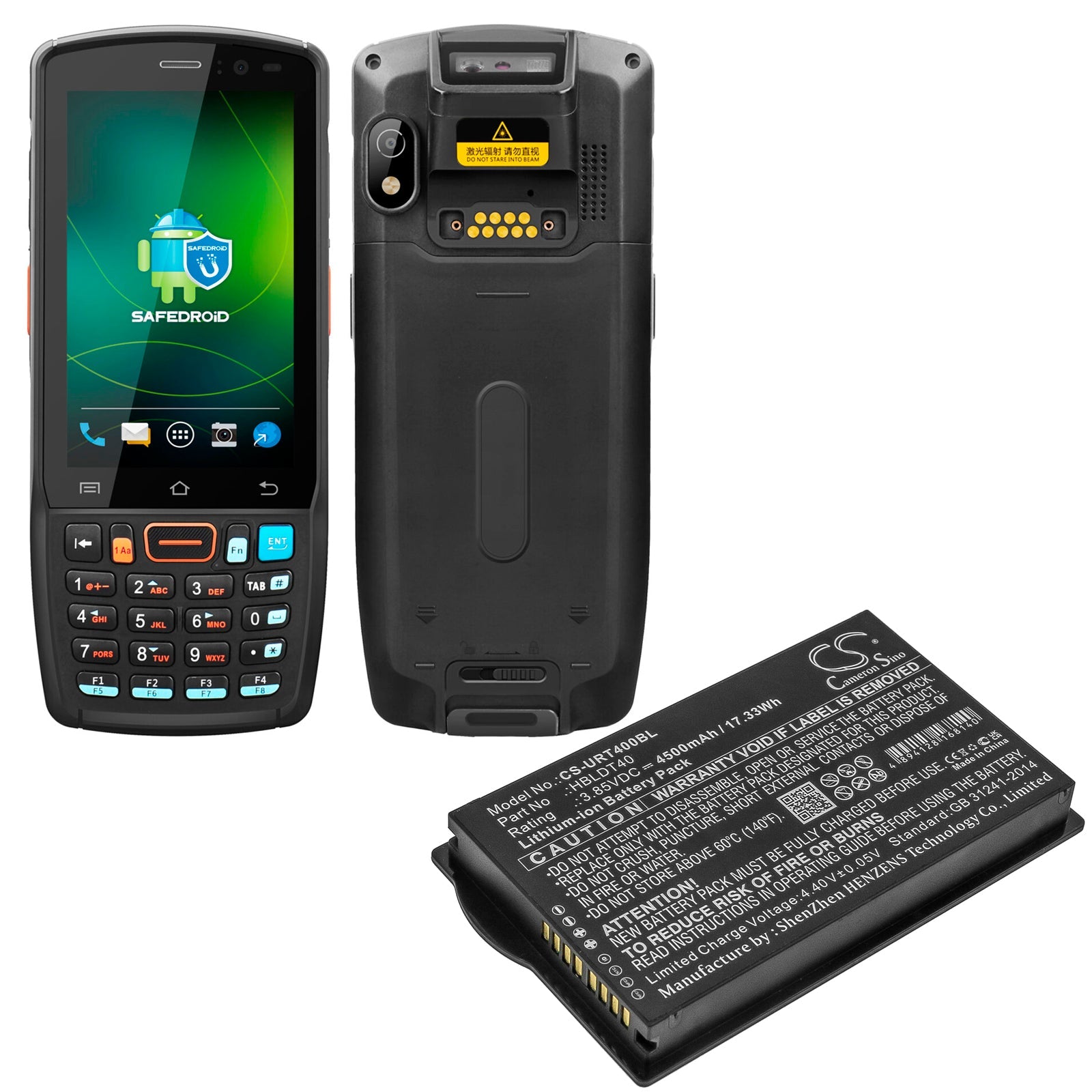 Li-ion Battery fits Urovo, Dt40 3.85V, 4500mAh Business Cameron Sino Technology Limited