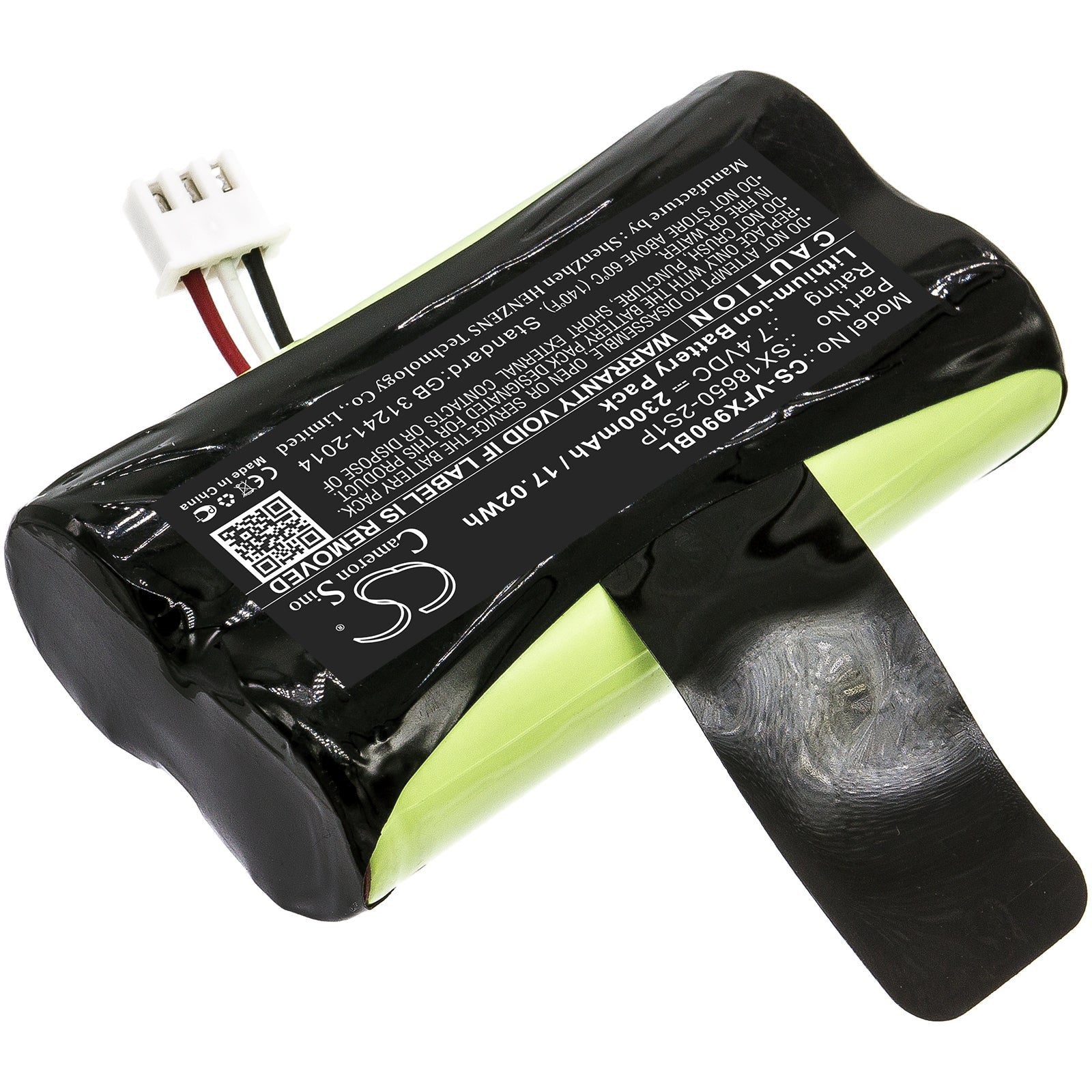 Li-ion Battery fits Verifone, X970, X990 7.4V, 2300mAh Payment Terminal Cameron Sino Technology Limited