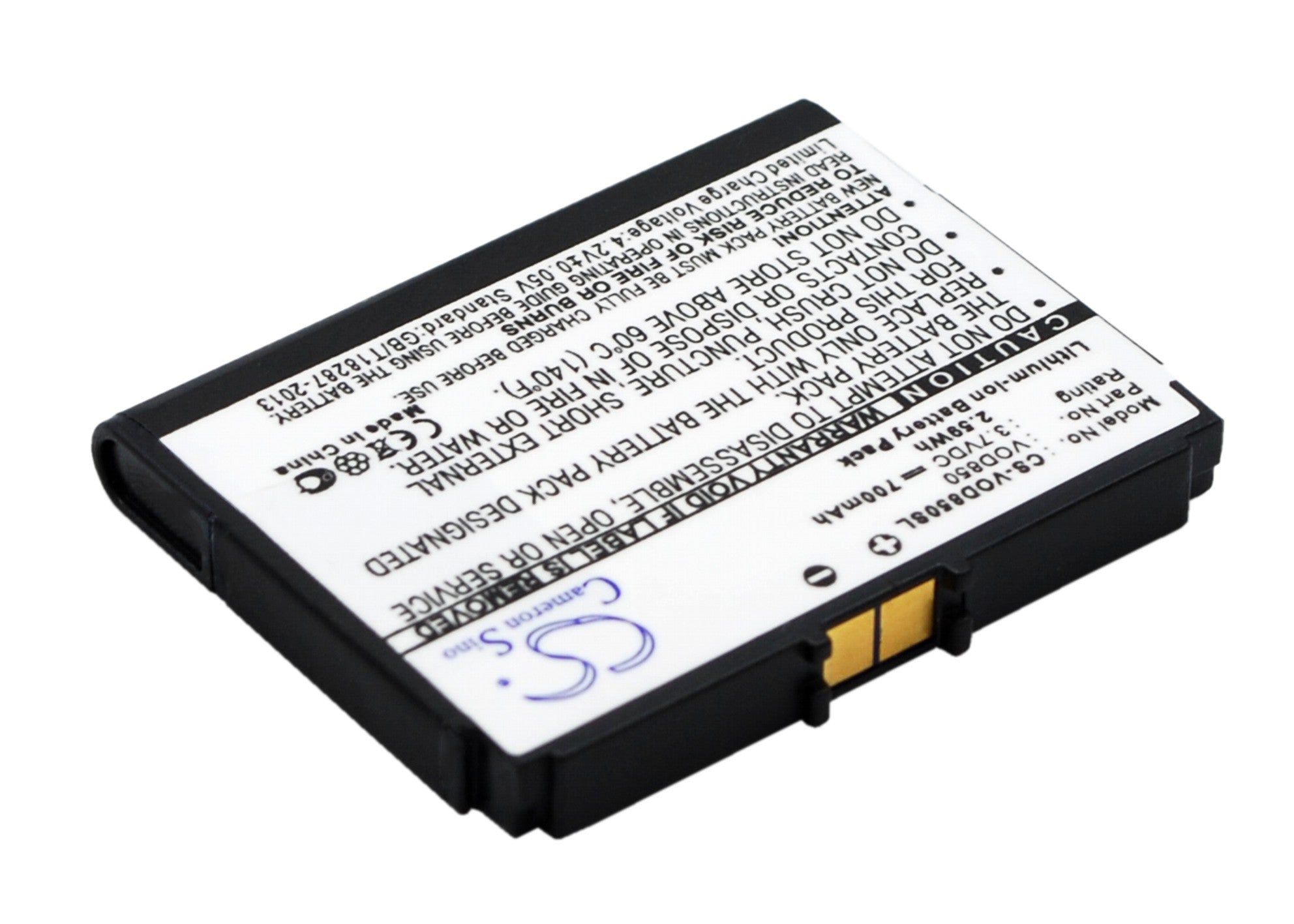 Li-ion Battery fits Vodafone, 850, Vf850 3.7V, 700mAh Communications Cameron Sino Technology Limited (Suspended)