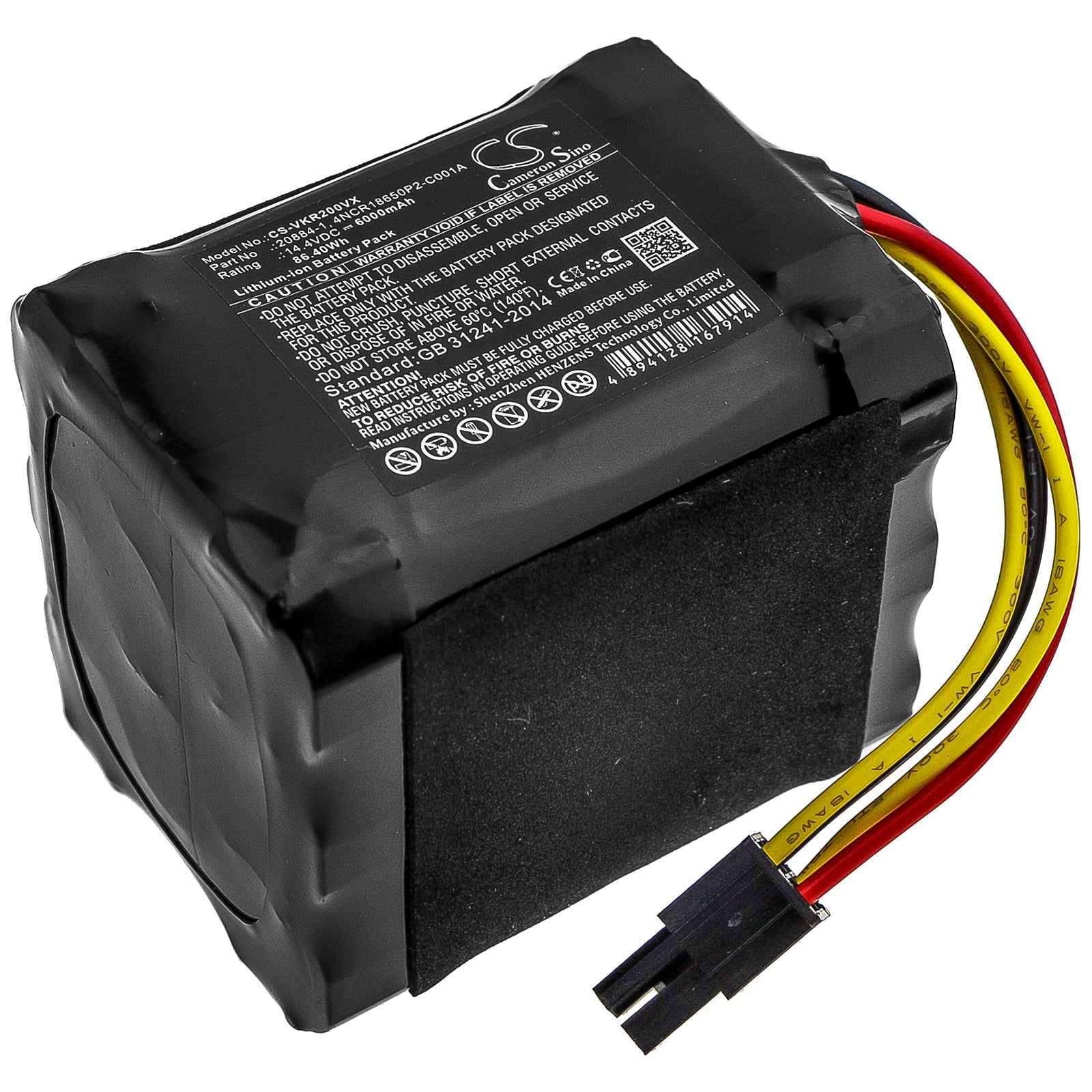 Li-ion Battery fits Vorwerk, Kobold Vr200, Kobold Vr300 14.4V, 6000mAh Vacuum Cameron Sino Technology Limited