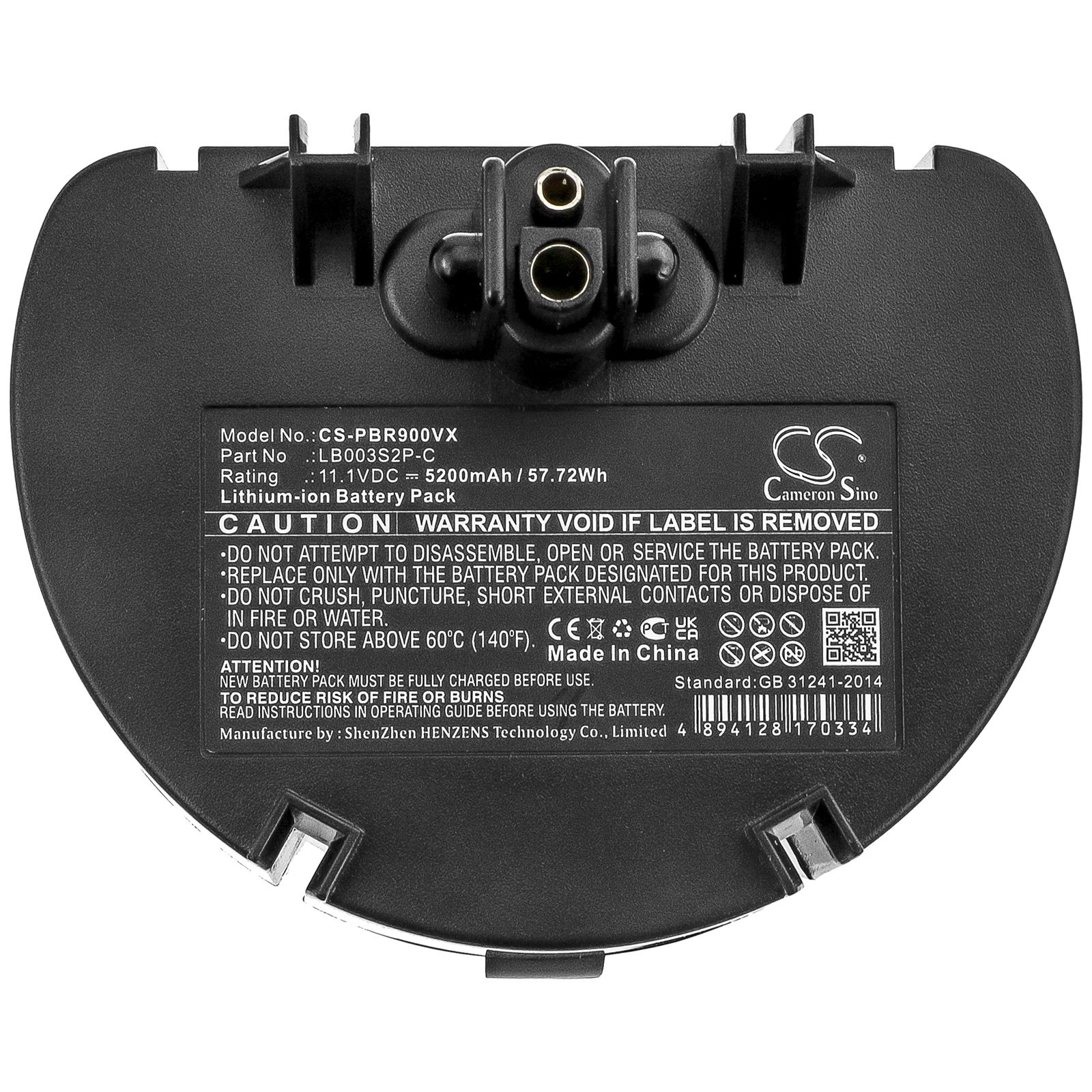 Li-ion Battery fits Water Tech, Pool Blaster Pro, Precision Li, Pro 900 11.1V, 5200mAh Vacuum Cameron Sino Technology Limited