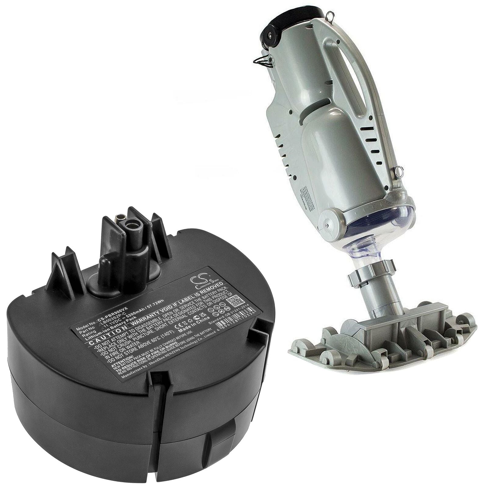 Li-ion Battery fits Water Tech, Pool Blaster Pro, Precision Li, Pro 900 11.1V, 5200mAh Vacuum Cameron Sino Technology Limited