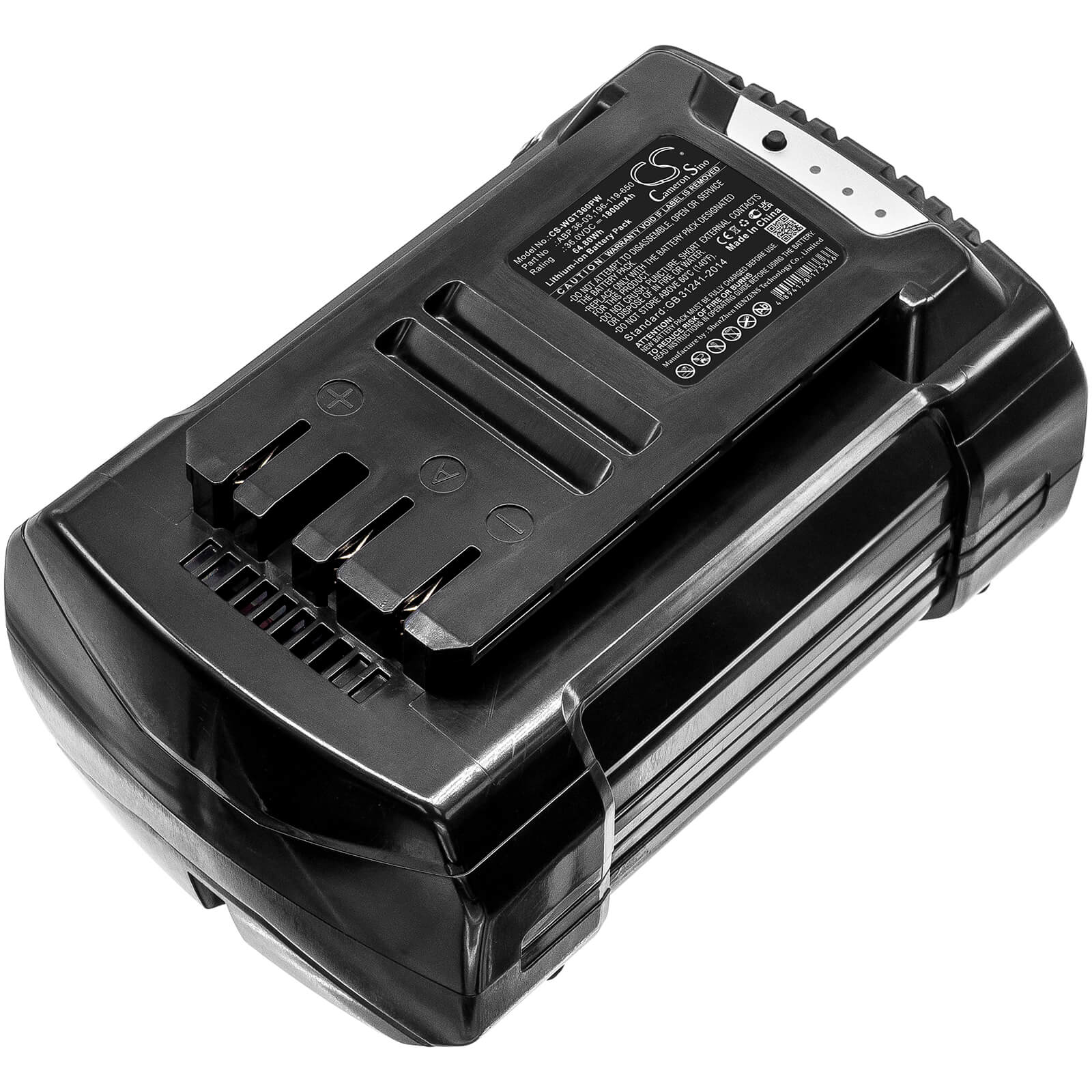 Li-ion Battery fits Wolf Garten, Csb 36, Gtb 36 36.0V, 1800mAh / 64.80Wh Gardening Tools Cameron Sino Technology Limited