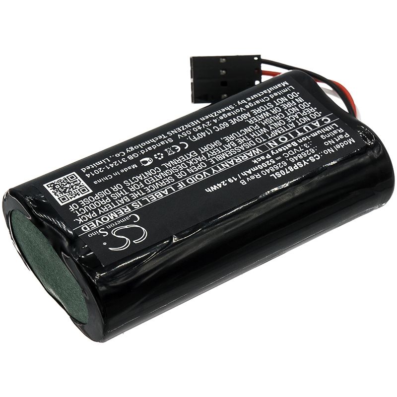 Li-ion Battery fits Ysi, 626870-1, 626870-2 3.7V, 5200mAh Equipment & Survey & Test Cameron Sino Technology Limited