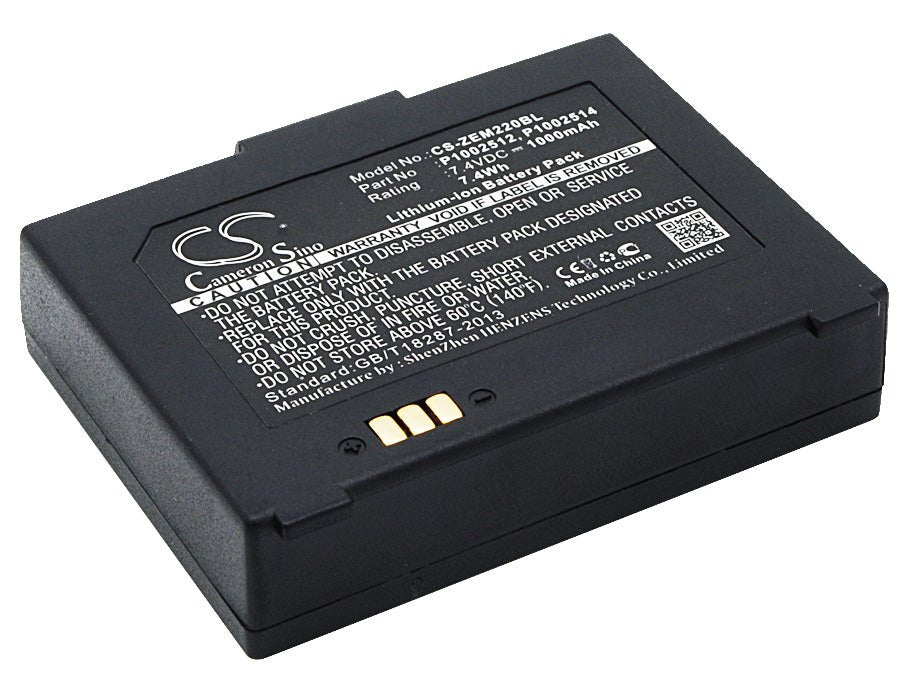 Li-ion Battery fits Zebra, Em 220, Em 220 Mobile Printer 7.4V, 1000mAh Portable Printer Cameron Sino Technology Limited