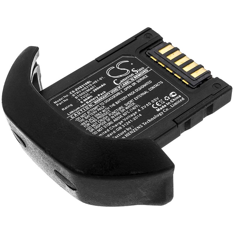 Li-ion Battery fits Zebra, Hs3100 3.7V, 260mAh Barcode Scanner Cameron Sino Technology Limited