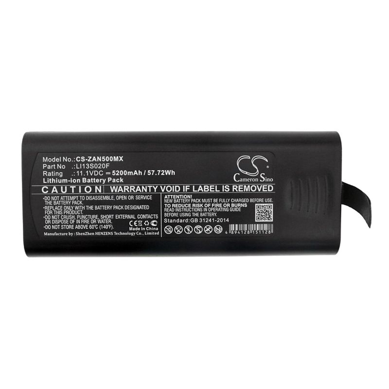 Li-ion Battery fits Zondan, Apollo N5, Zd120d 11.1V, 5200mAh Medical Cameron Sino Technology Limited