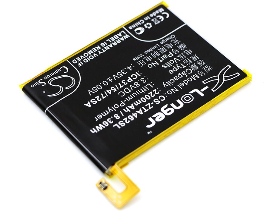 Li-ion Battery fits Zte, Blade A310, Blade A462 3.8V, 2200mAh Communications Cameron Sino Technology Limited