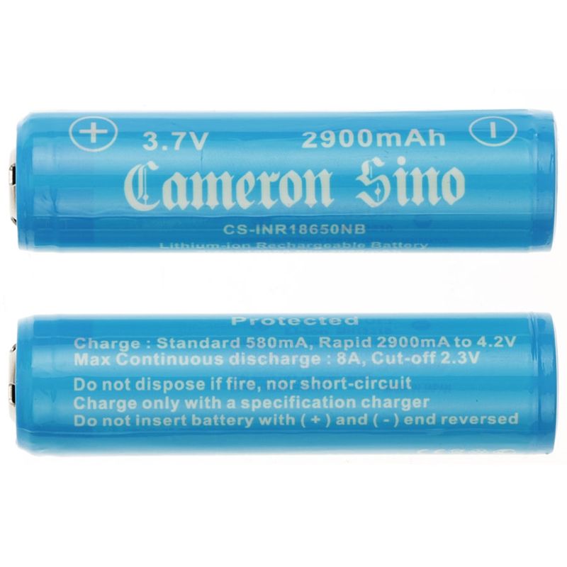 Li-ion Battery Includes 18650, Icr18650, Inr18650, Nr18650, Ur18650 3.7v, 2900mah 18650 Cameron Sino Technology Limited