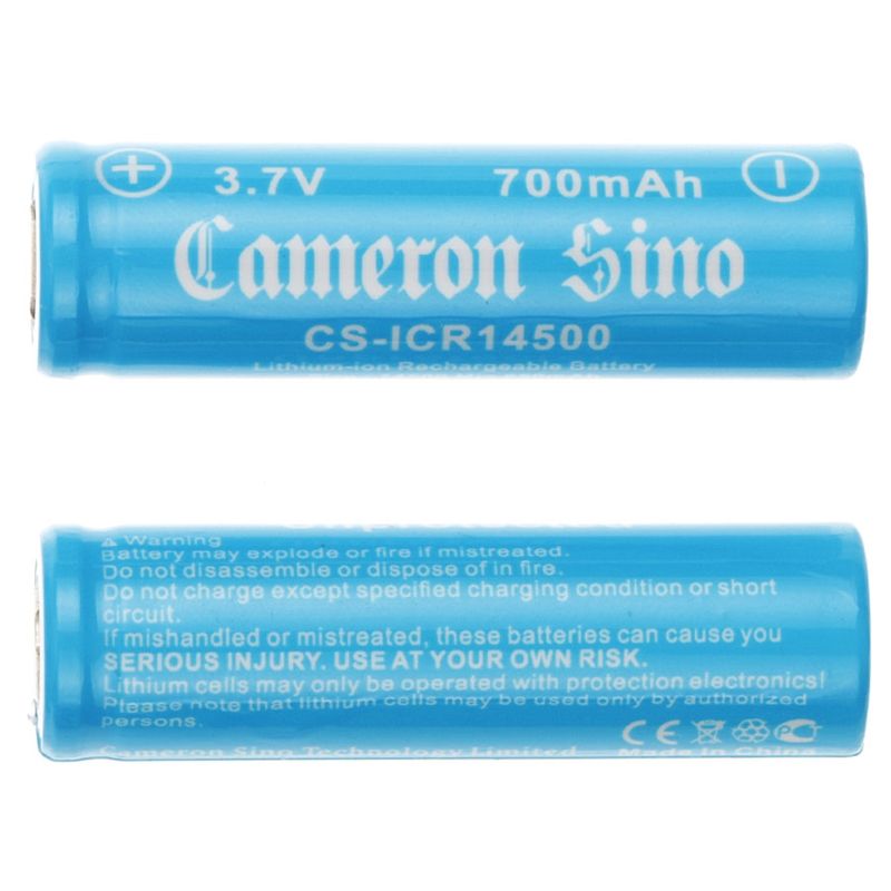 Li-ion Battery Includes 2pcs 14500 Pack 3.7v, 700mah 14500 Cameron Sino Technology Limited