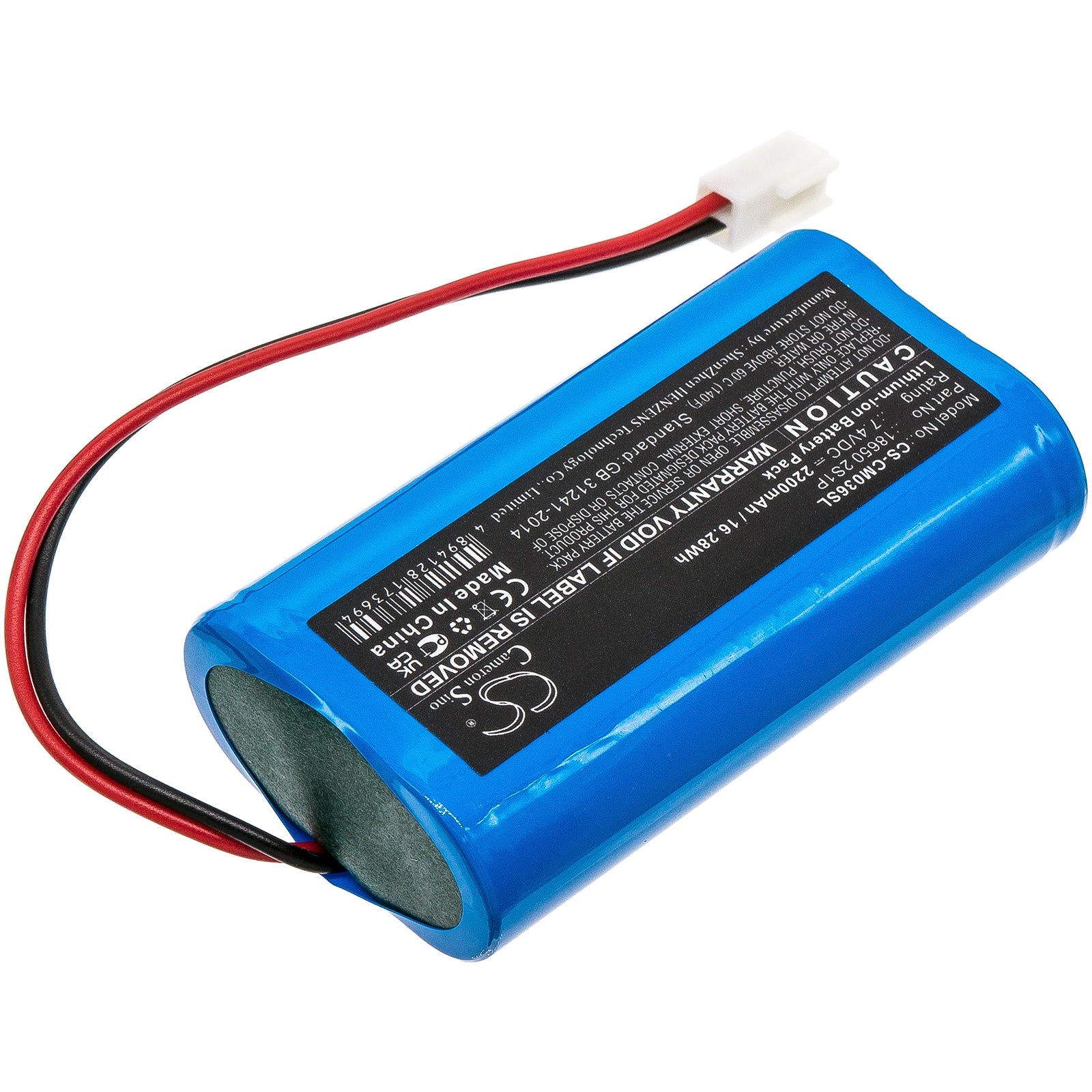 Li-ion, Battery Pack Battery fits Neptolux N89, Neptolux N89, 7.4V, 2200mAh Battery Pack Cameron Sino Technology Limited