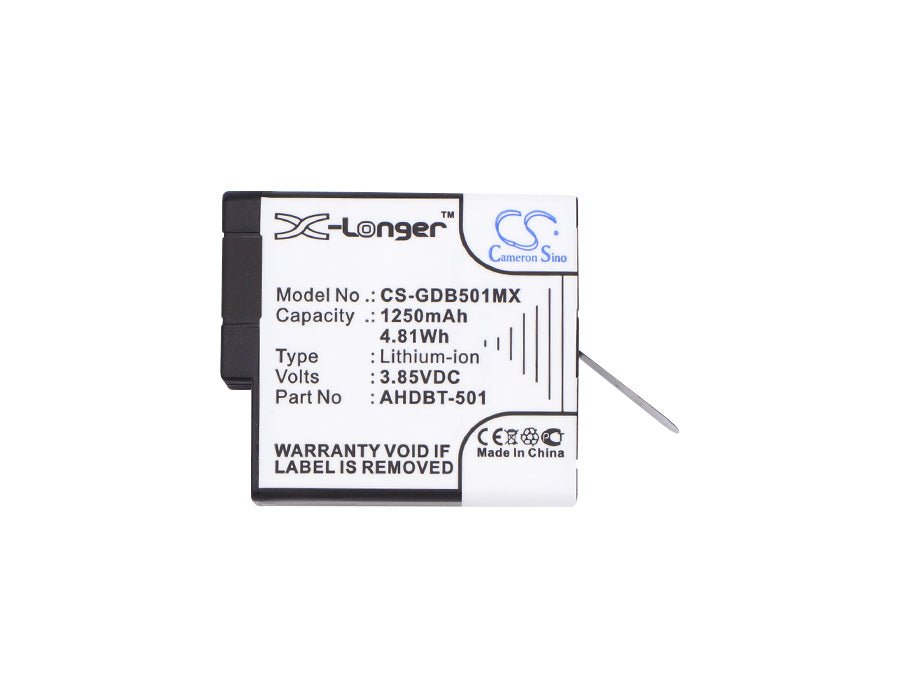 Li-ion Camera Battery & USB Charger Set for GoPro (2 Batteries + 1 Charger) Camera Cameron Sino Technology Limited